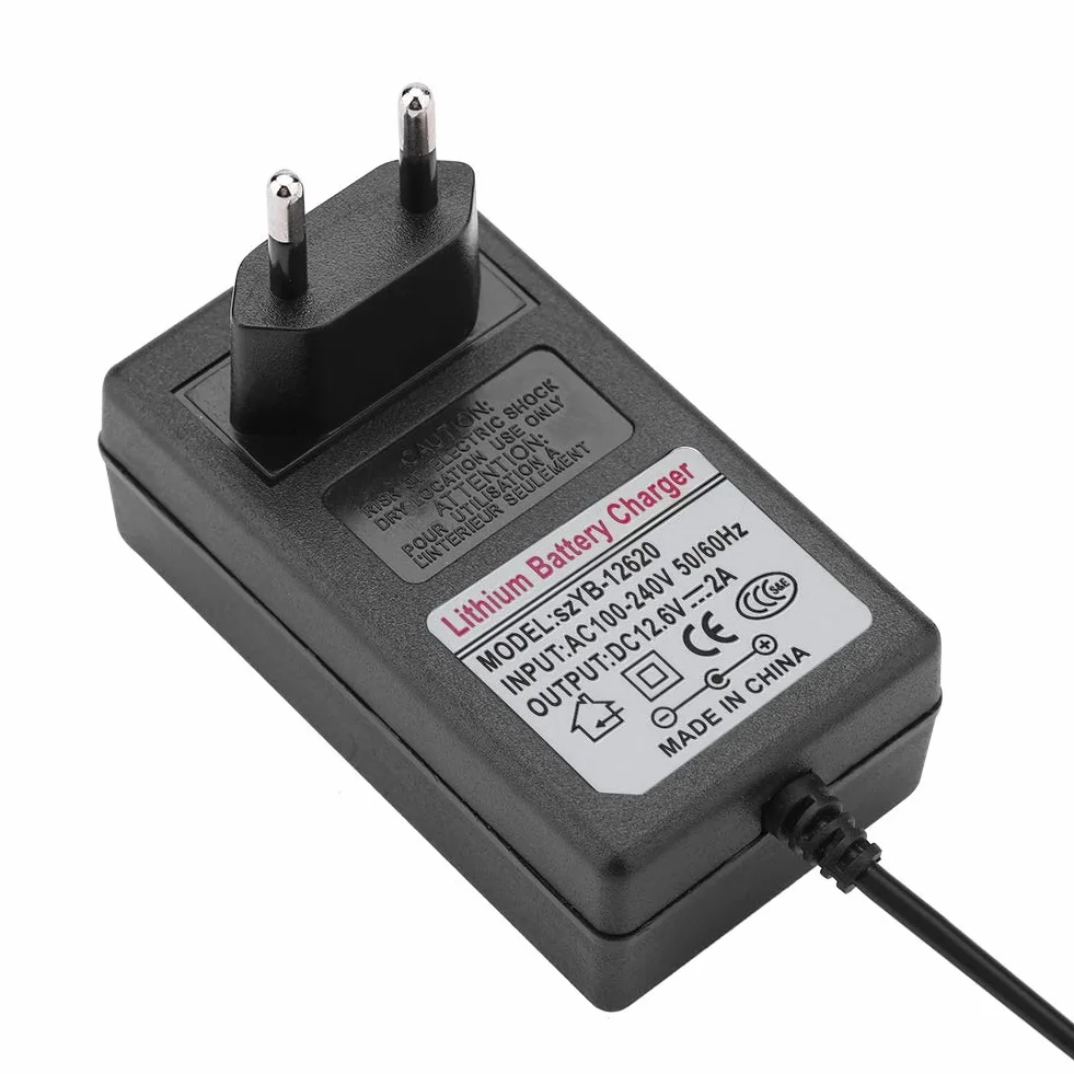 Amonida DC 12,6 V 2A Adapter do Zasilania energią elektryczną do Akumulatora Litowo-jonowego Sto Szeroko Stosowany w Reflektorach Samochody Zabawkowe Stabilność Samochodu i
