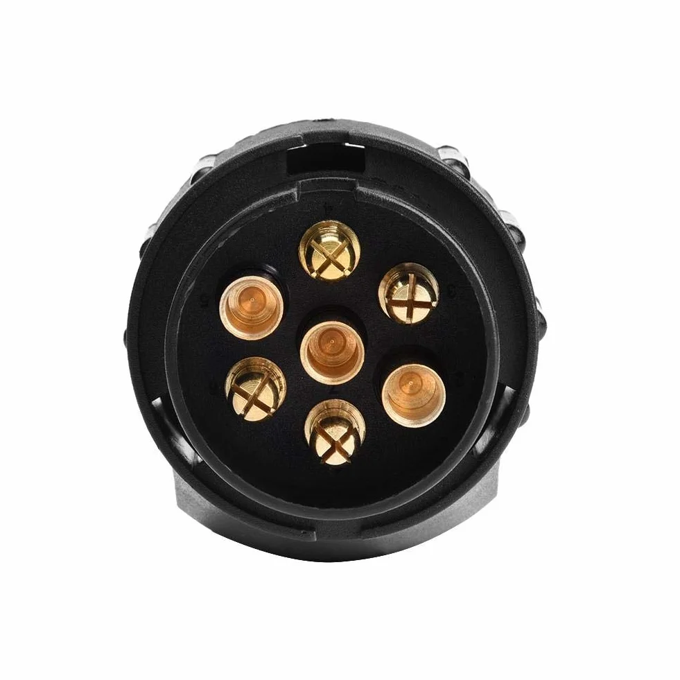 Trailer Plug adapter, 12 V 7 pinów do 13 pinów N & S Trailer Socket Adapter wtyczka konwerter przyłącze do przyczepy kempingowej