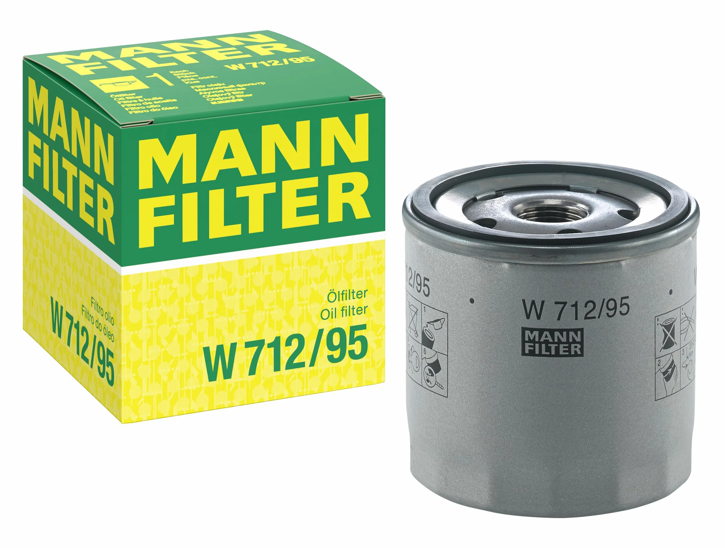 MANN-FILTER W 712/95 Filtr olejowy - do Samochody osobowe + dostawcze