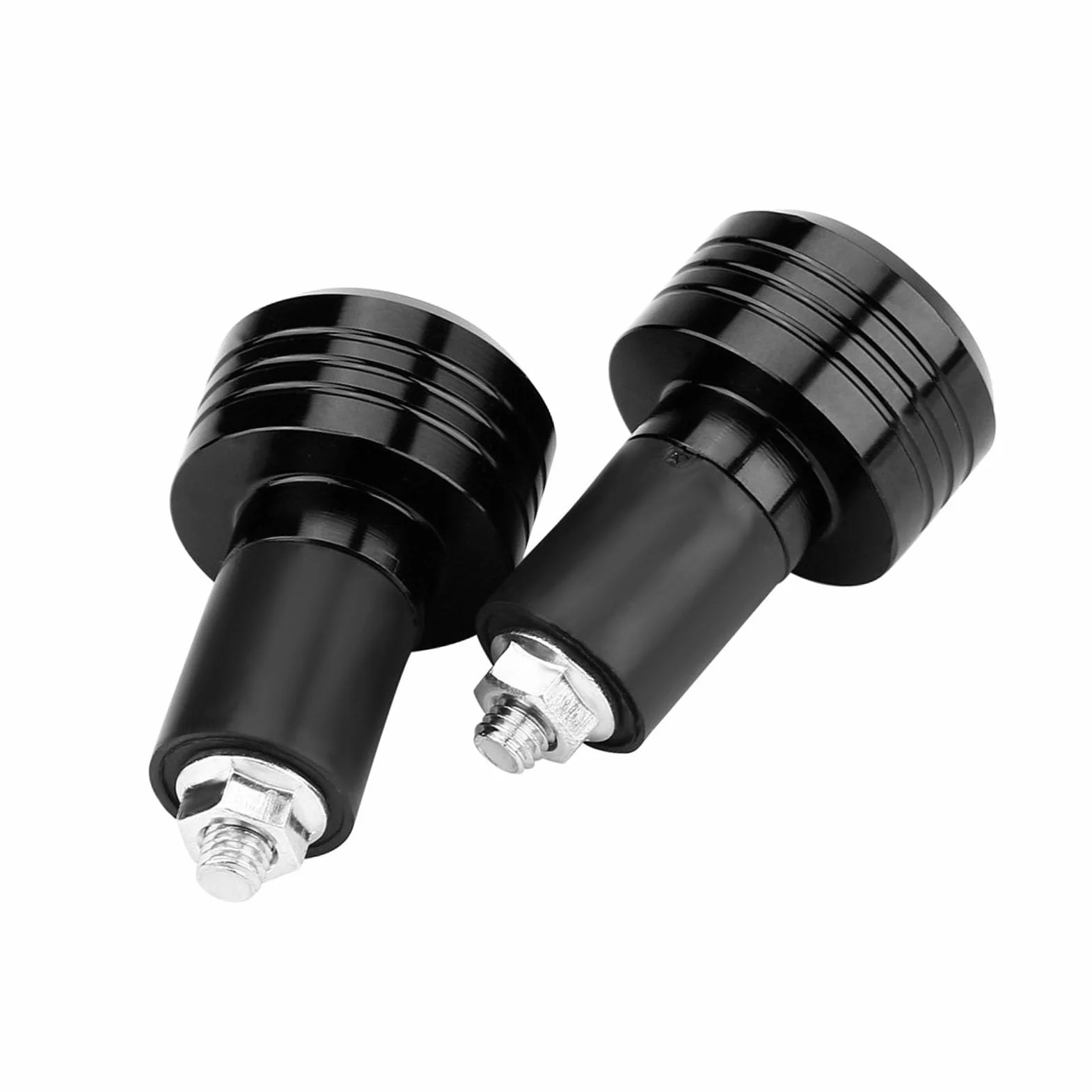 Akozon Stylowe, Uniwersalne Aluminiowe Obciążniki na kierownicę Motocykla o średnicy 22 Mm — poprawiają kontrolę Wibracji i estetykę w Kolorze Czerwonym (BLACK)