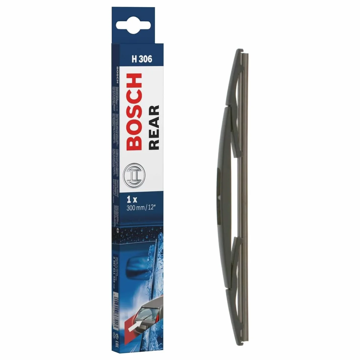 Bosch H306 Pióro Wycieraczki, Czarny, 300 mm