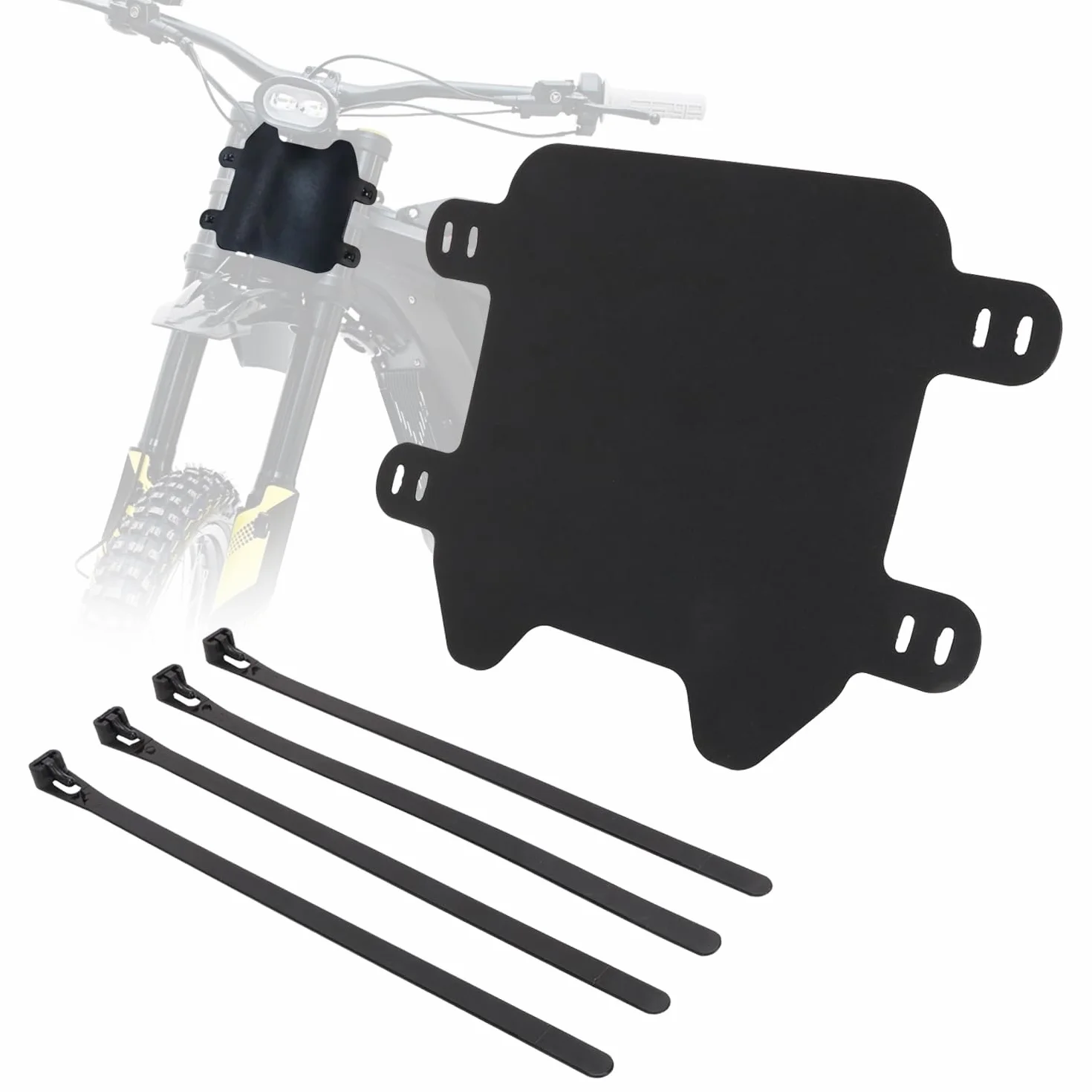 JFG RACING Sur Ron Rama przedniej tablicy rejestracyjnej, osłona tablicy rejestracyjnej motocykla, tworzywo ABS, zamiennik do roweru elektrycznego Sur-Ron S/X SurRon Light Bee