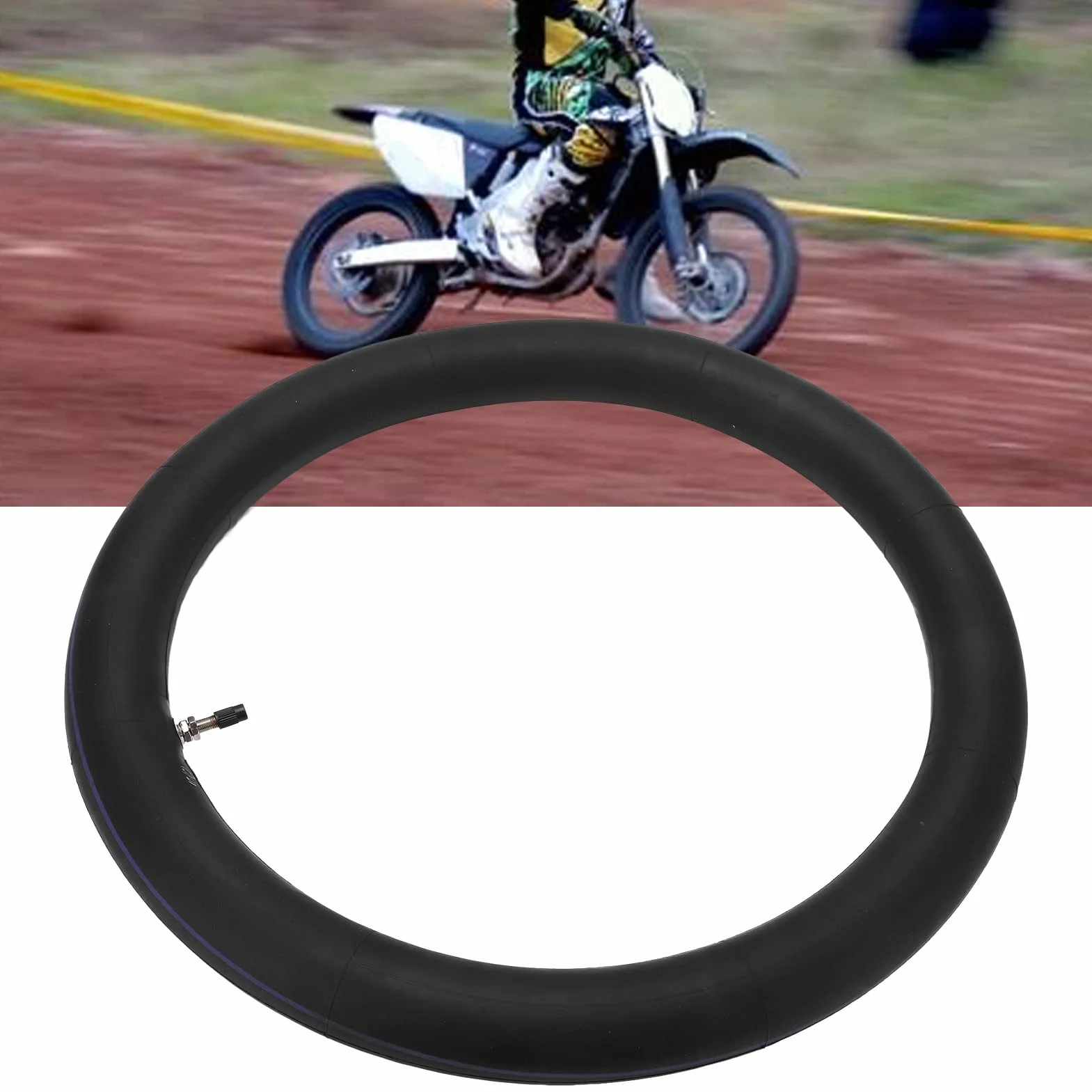 2.50‑17 Dętka motocyklowa, dętka 17 cali Stabilna struktura wewnętrzna Silna elastyczność Guma do motocykli 140 cm3 do motocykli 125 cm3