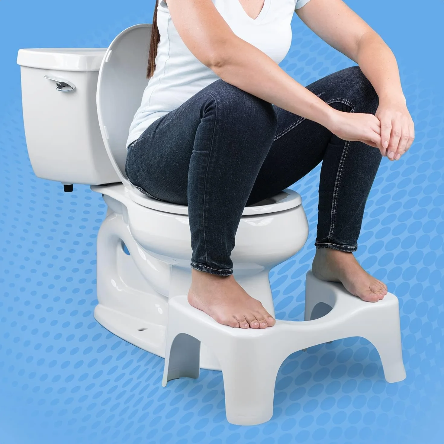Squatty Potty Simple SP-SIMPLE-OS Taboret Łazienkowy 7-Cali Biały