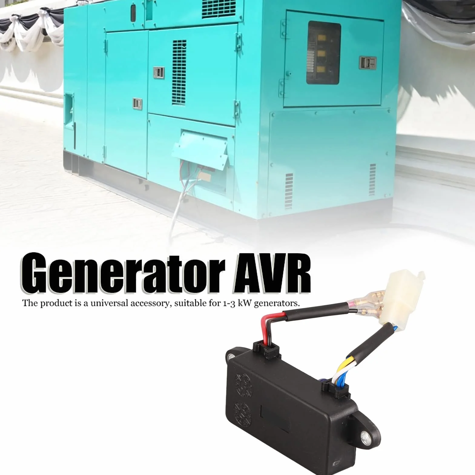 Generator Automatyczny regulator napięcia 250V 220UF Uniwersalny AVR do generatora 1-3KW