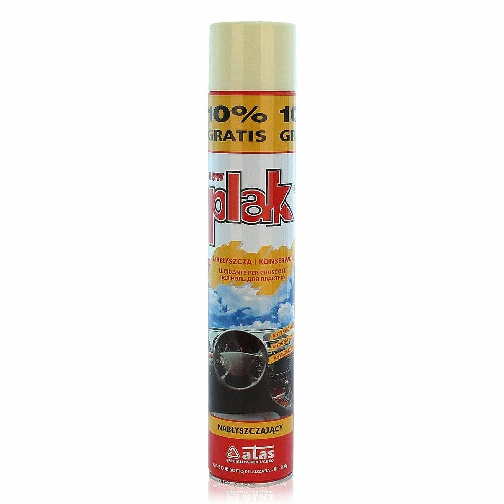 Plak Plastikowy lakier do deski rozdzielczej, kokpit - 750 ml - Wyprodukowano we Włoszech przez ATAS