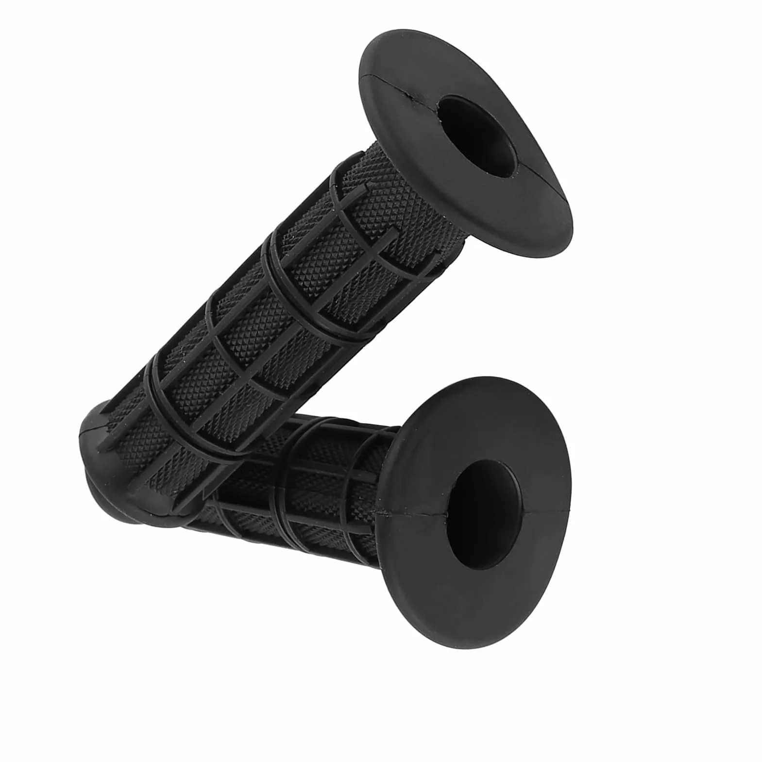 Uchwyty na kierownicę motocyklową, 22 mm, 7/8 cala, uniwersalne, antypoślizgowe, silikonowe uchwyty motocyklowe, 1 para (czarne)