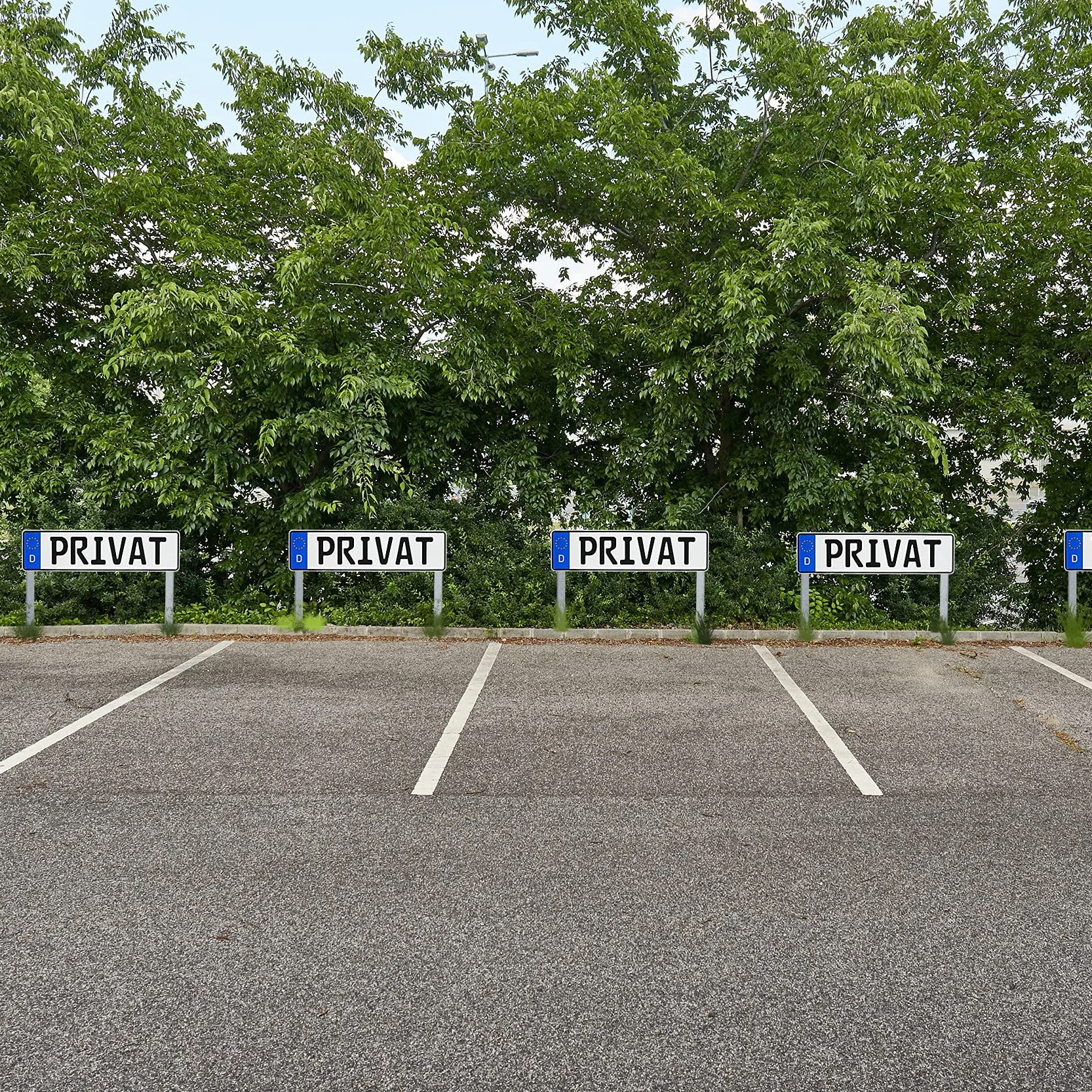 Prywatna tabliczka rejestracyjna z aluminium, wymiary 420 x 110 mm, przyczepa samochodowa, parking, parking, tabliczki parkingowe, słupki, ściana (08 prywatna)