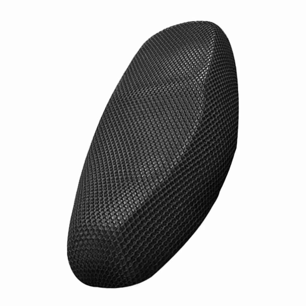 Pokrowiec na siedzenie motocyklowe, uniwersalny, antypoślizgowy pokrowiec na siedzenie motocykla, wodoodporny, oddychający pokrowiec na ławkę na siedzenie motocyklowe, fajny pokrowiec na siodełko, ochrona siatki 3D, czarny, XXXL