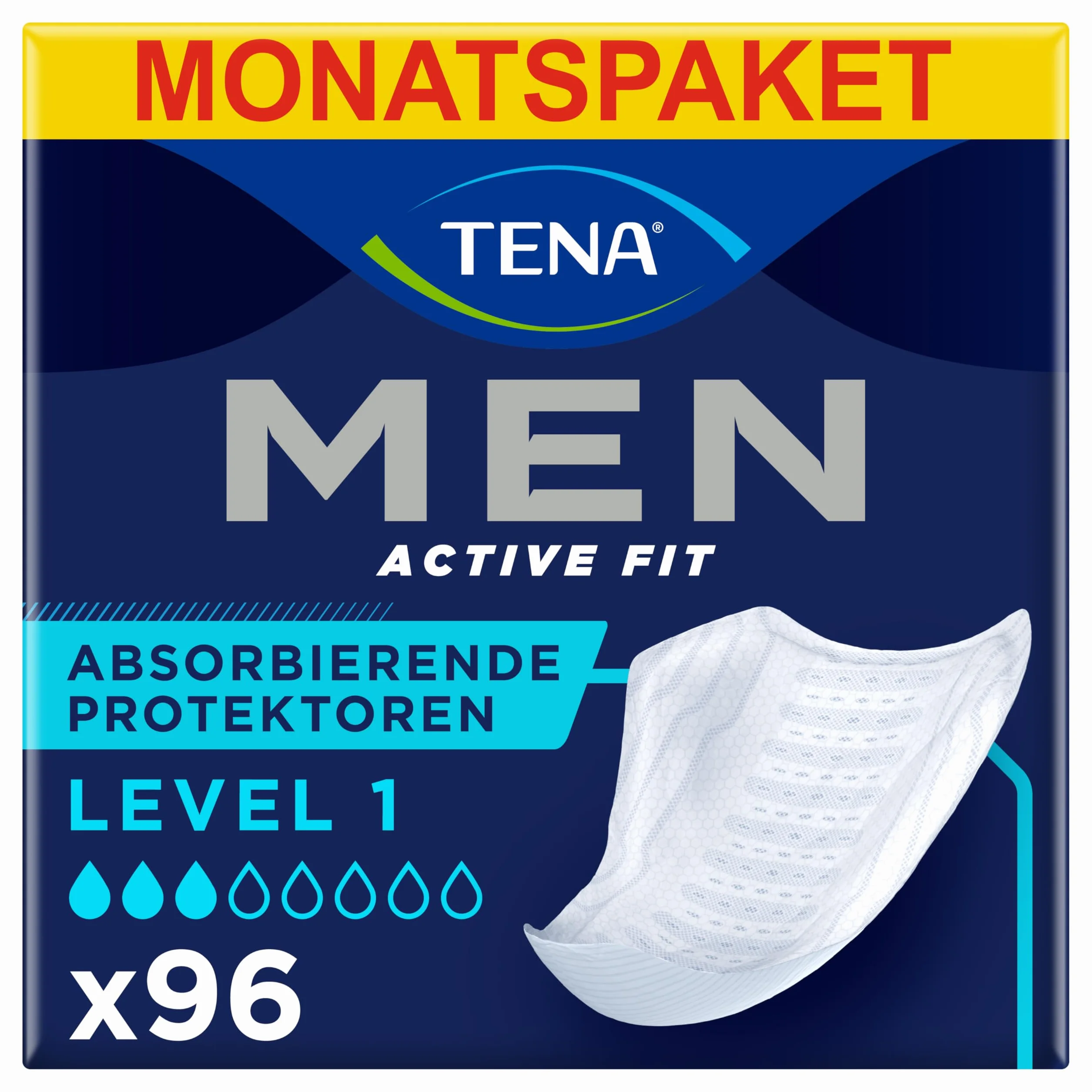 Tena Men Podkładki na Nietrzymanie Moczu, 8 x 12 sztuk