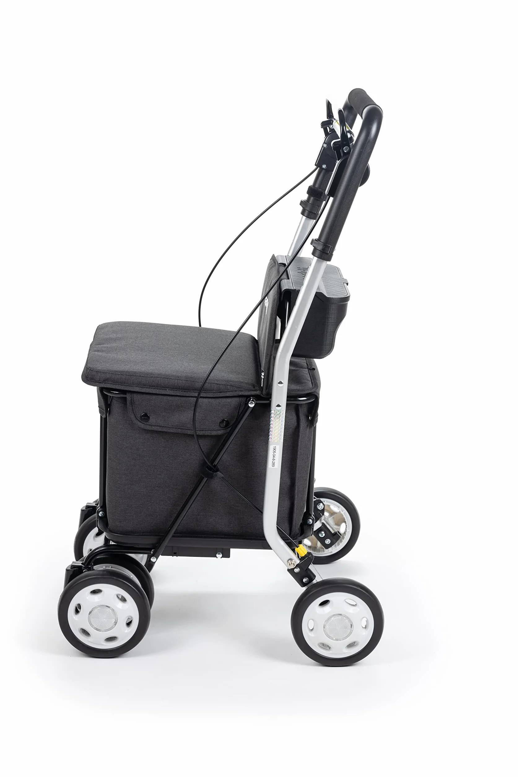Carlett Lett800 Senior Comfort Wózek na zakupy składany 4-kołowy 29 l 15 kg czerwony