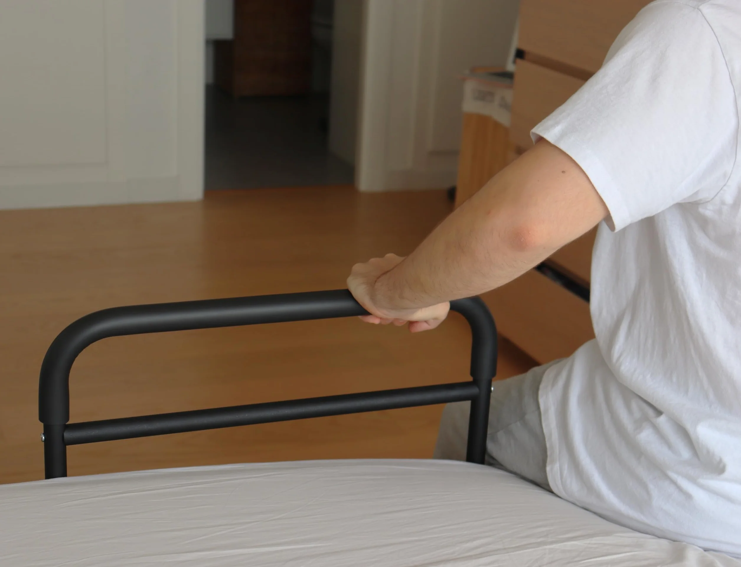 PEPE Mobility Poręcz łóżka regulowana wysokość 26-41 cm barierka czarna