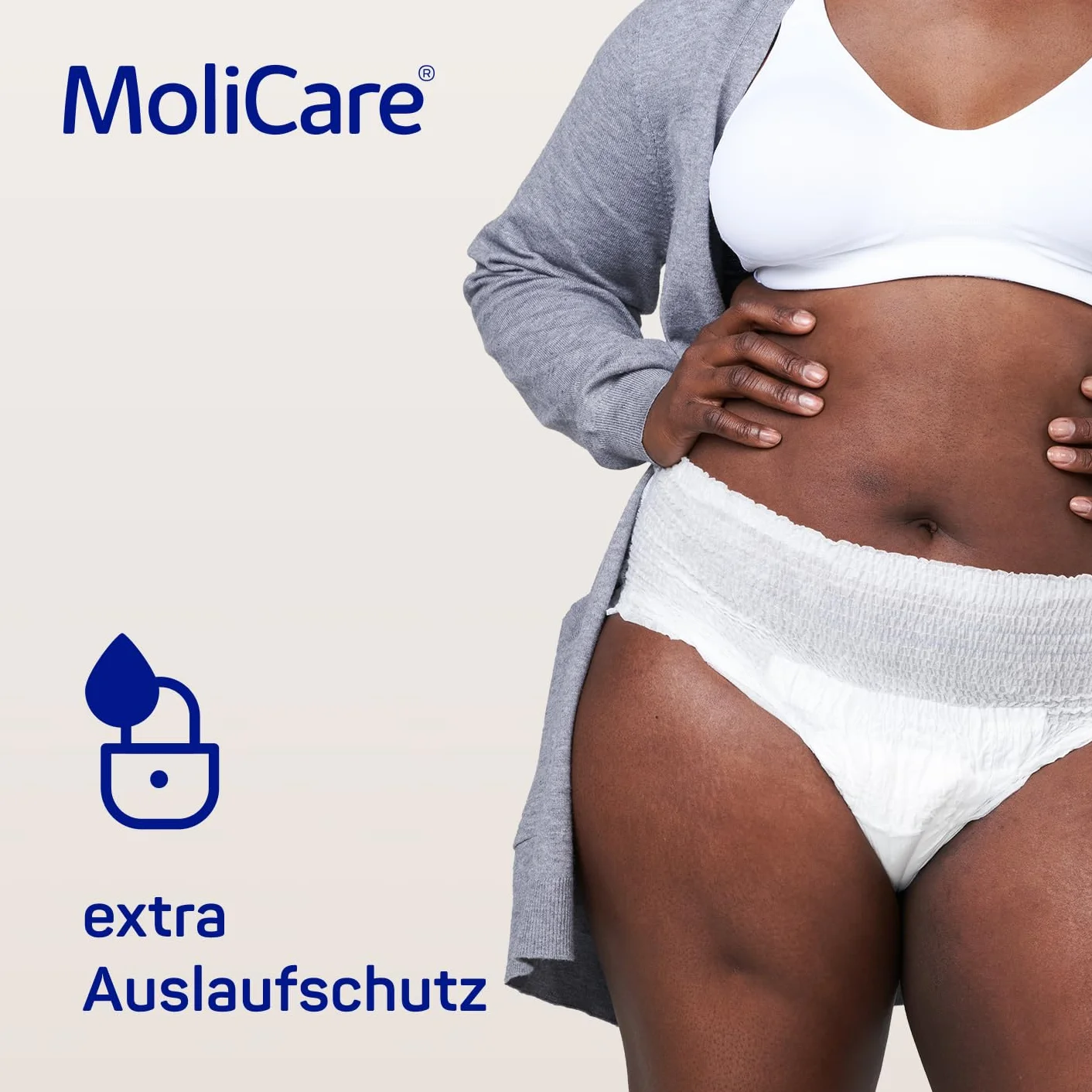 Molicare Mobilny 10 kropli rozmiar L chłonna bielizna dla kobiet i mężczyzn z ciężkim nietrzymaniem moczu 14 sztuk