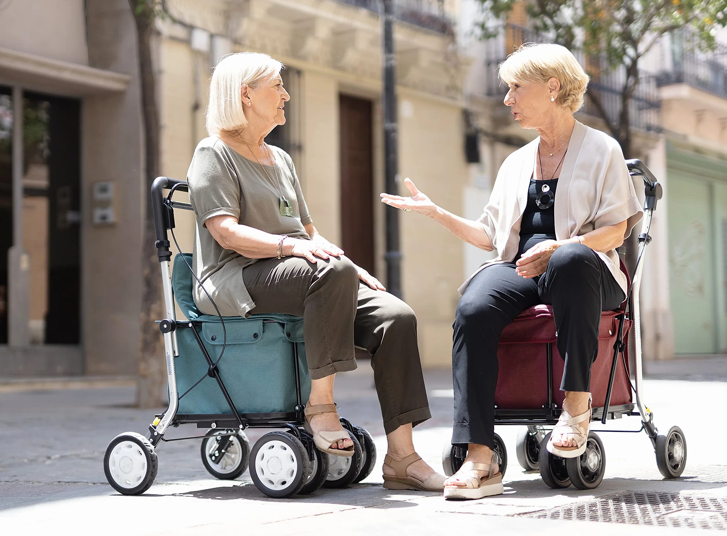 Carlett Lett800 Senior Comfort Wózek na zakupy składany 4-kołowy 29 l 15 kg czerwony