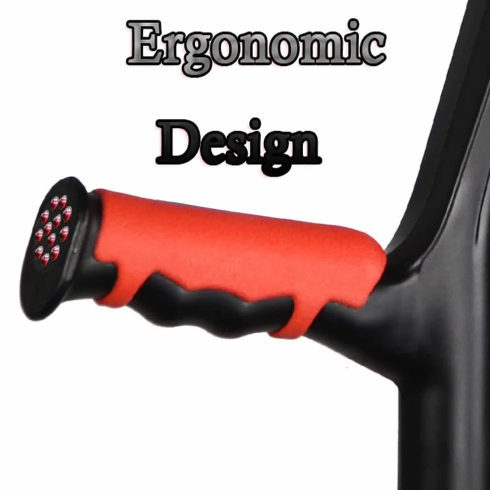 Ortopedyczne kule łokciowe składane, regulowana wysokość, ergonomiczny uchwyt, para