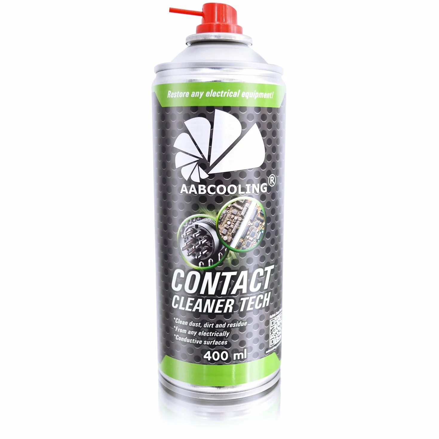 AABCOOLING Contact Cleaner 400ml – Środek do czyszczenia wnętrza auta i elektroniki – usuwa kurz, olej i zabrudzenia ze styków i przełączników – szybkoschnący spray ochronny do elektroniki