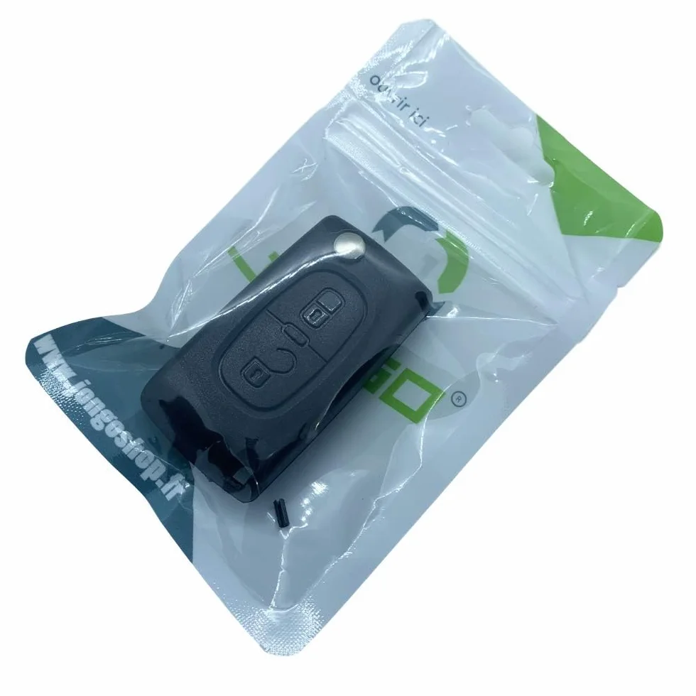 Jongo® CE0523 Etui z 2 przyciskami bez klucza kompatybilne z Peugeot 207 307 308 Partner Citroen C3 C4 Berlingo pilot zdalnego sterowania etui + szpilki