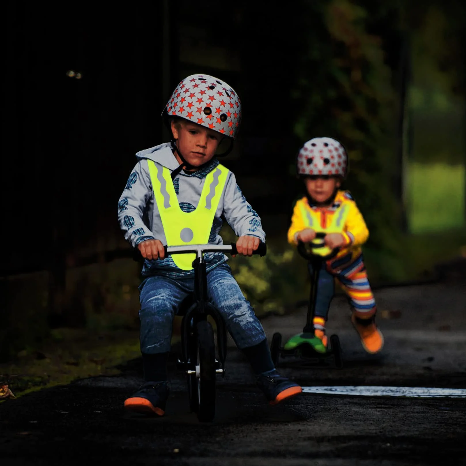 2 sztuk kamizelka odblaskowa dla dzieci, kamizelki odblaskowe, kamizelka odblaskowa wysoka widoczność ostrzeżenie do biegania motocykl rower, MXHW-0024