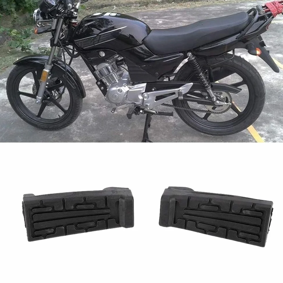 Broco Podnóżek motocyklowy Jeden przedni równy gumowy podnóżek PEGS pasuje do Yamaha YBR 125