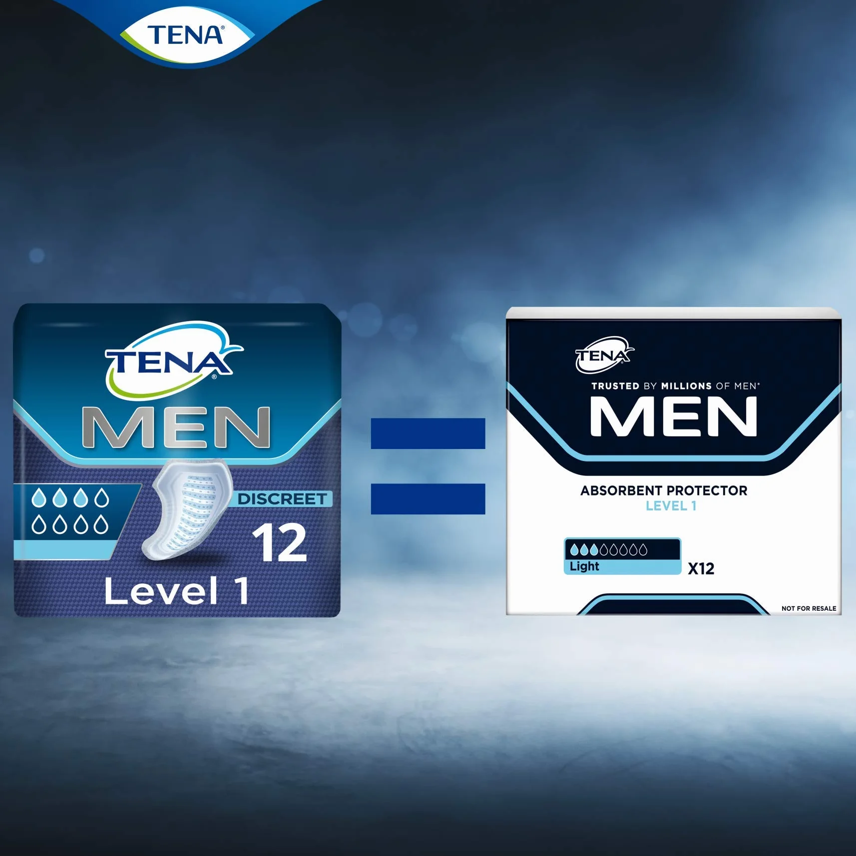 Tena Men Podkładki na Nietrzymanie Moczu, 8 x 12 sztuk