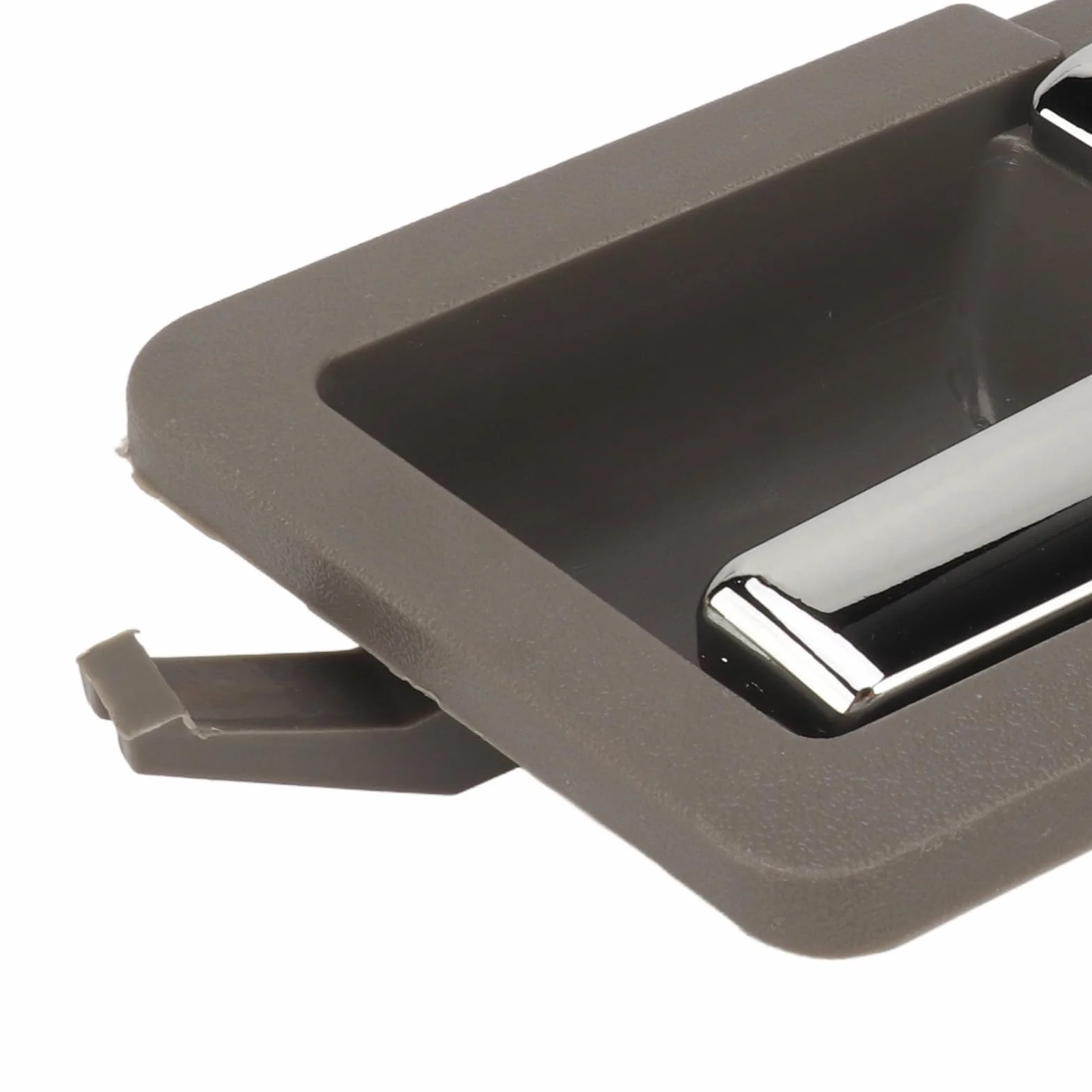 Ausla Wewnętrzna Klamka do Drzwi Samochodowych ABS Metalowa Klamka do Drzwi Samochodowych Szara Podstawa Platerowany Uchwyt Holowania Łatwa Instalacja Ergonomiczny Uchwyt Pasuje T4 IV 1990 2003 Po