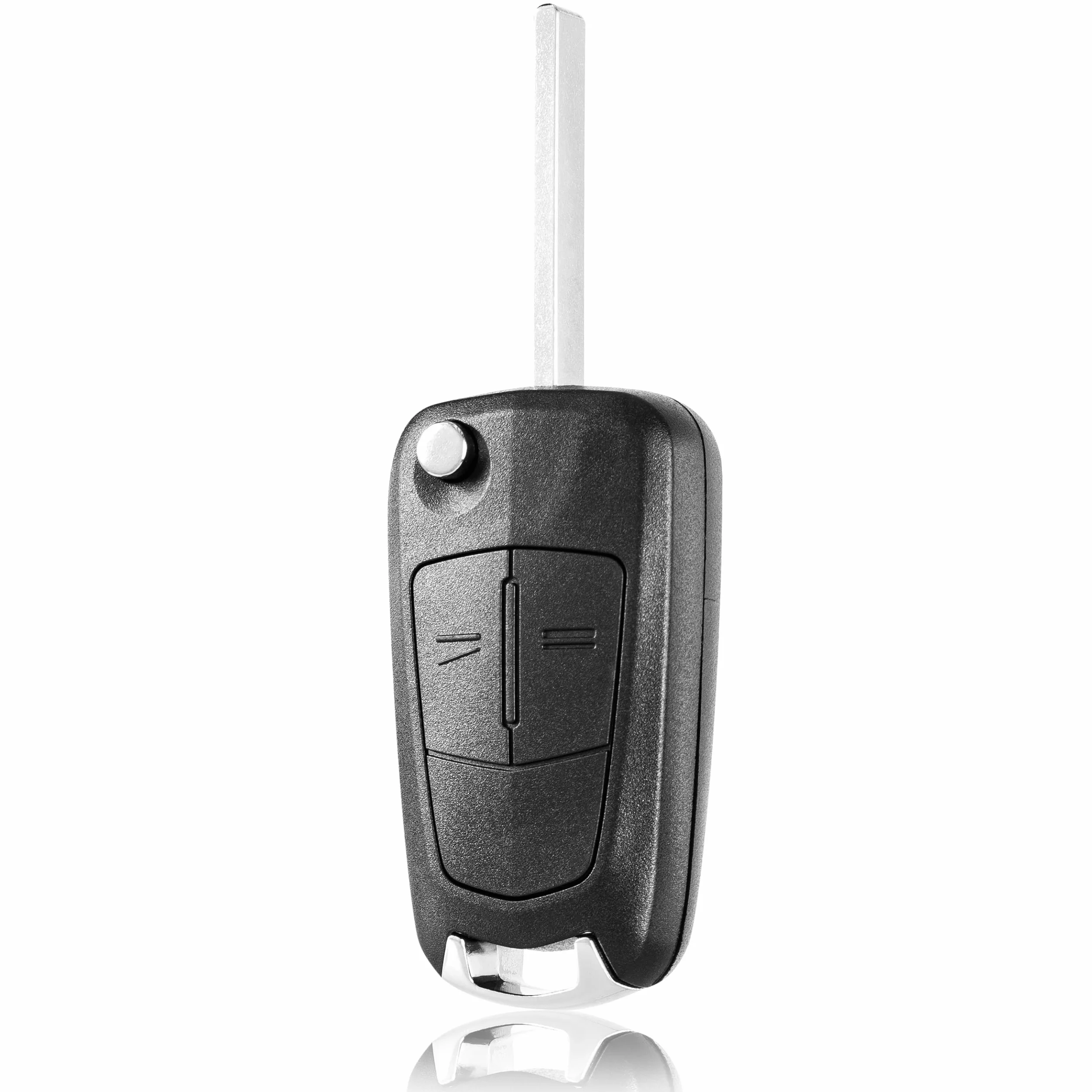 FINTERRY Obudowa Kluczyka Samochodowego do Opel – Etui 2 Przyciski z Mechanizmem Składanym do Opel Corsa D Astra H Vectra C Tigra B Zafira B Signum Combo Meriva A Antara – Obudowa Zamienna