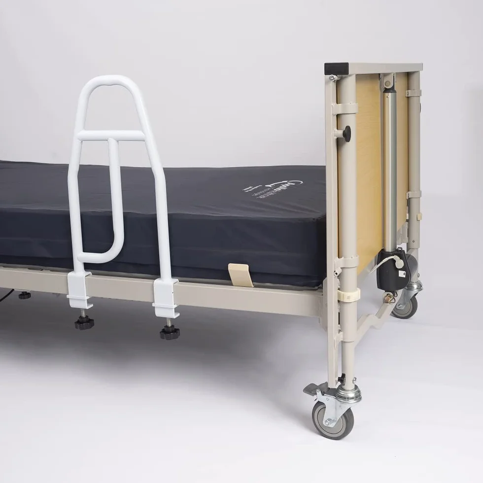 NRS Healthcare Uchwyt szyny do łóżka, miękki szary, średni