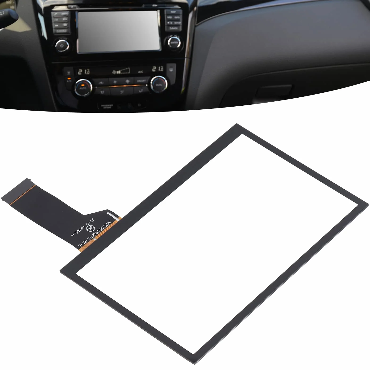 Ekran Dotykowy Nawigacji dla MIB, Samochodowy Ekran Dotykowy LCD Digitizer CD DVD Wymiana Ekranu Dotykowego, TDO WVGA0633F00039, TDO WVGA0633F00045