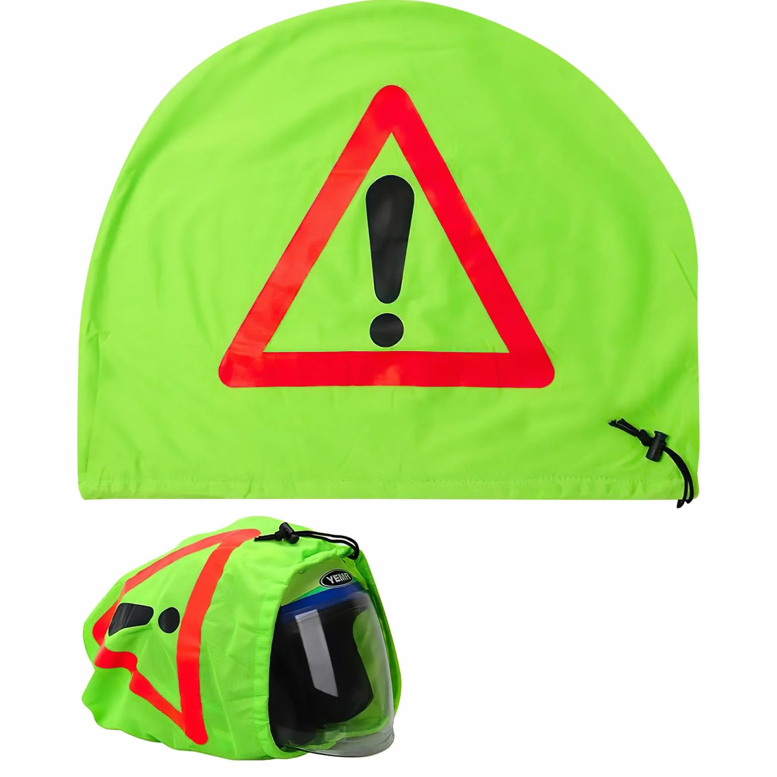 Trójkąt ostrzegawczy na kask motocyklowy, trójkąt ostrzegawczy, trójkąt ostrzegawczy, osłona na kask, pokrowiec na kask motocyklowy, worek do ochrony przed wypadkiem, oznakowanie miejsc