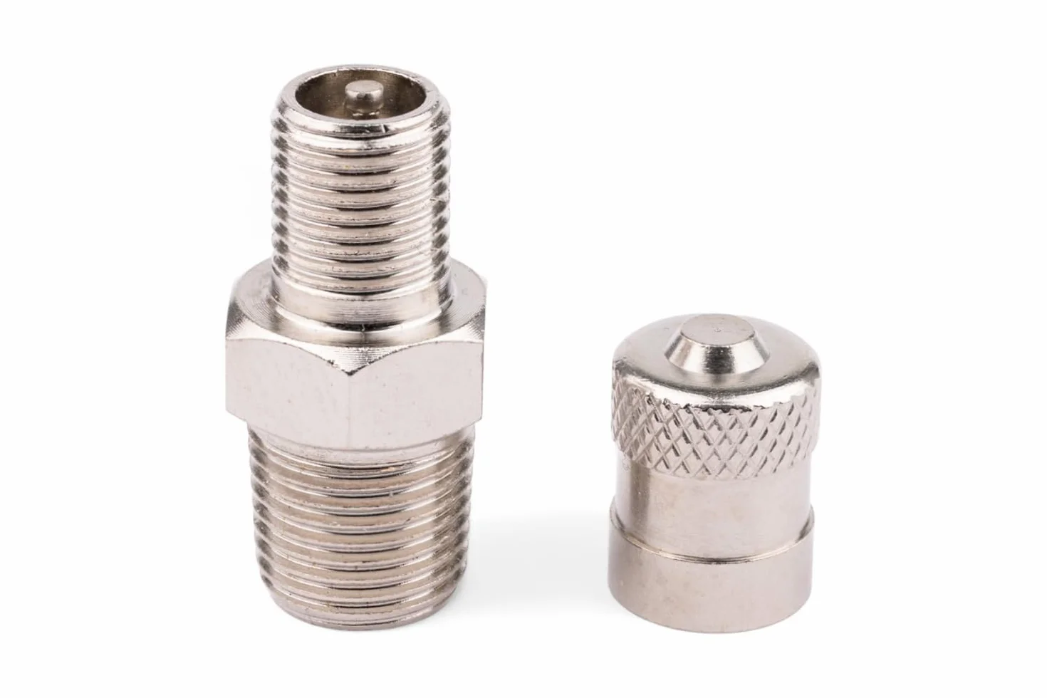 Zawór pomiarowy, adapter do zaworu samochodowego, do opon samochodów osobowych, gwint 1/8“ BSP AG na Vg8 Schrader, wkład zaworowy do pompy ciepła, do układu sprężonego powietrza