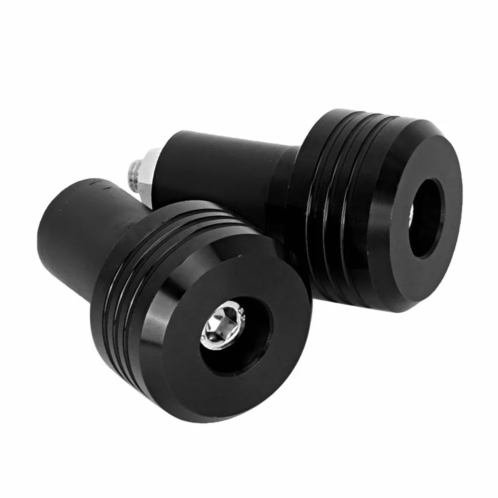 Uchwyty na kierownicę, uchwyty na kierownicę motocyklową Aluminiowe wtyczki Moto Slider Akcesoria (czarny)