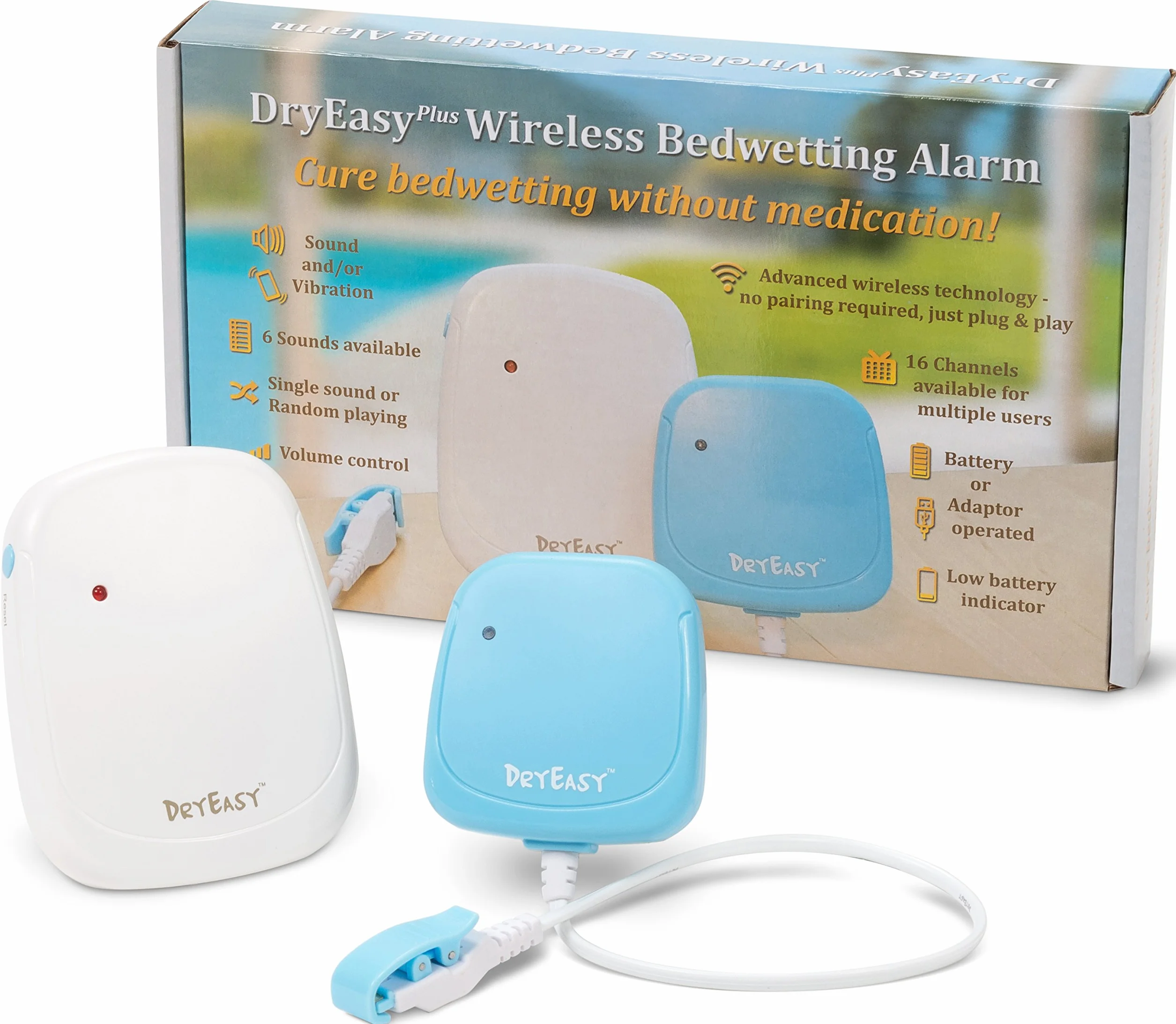 DryEasy Plus bezprzewodowy alarm przeciw nokturnacji
