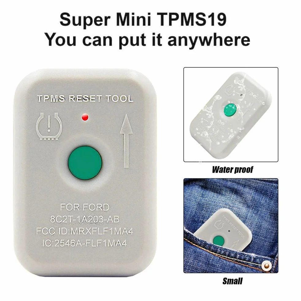 VXDAS Narzędzie do resetowania TPMS, narzędzie treningowe do programowania TPMS ciśnienia w oponach czujnik resetowania nadajnik TPMS19 2020 Edition (8C2Z-1A203-A)