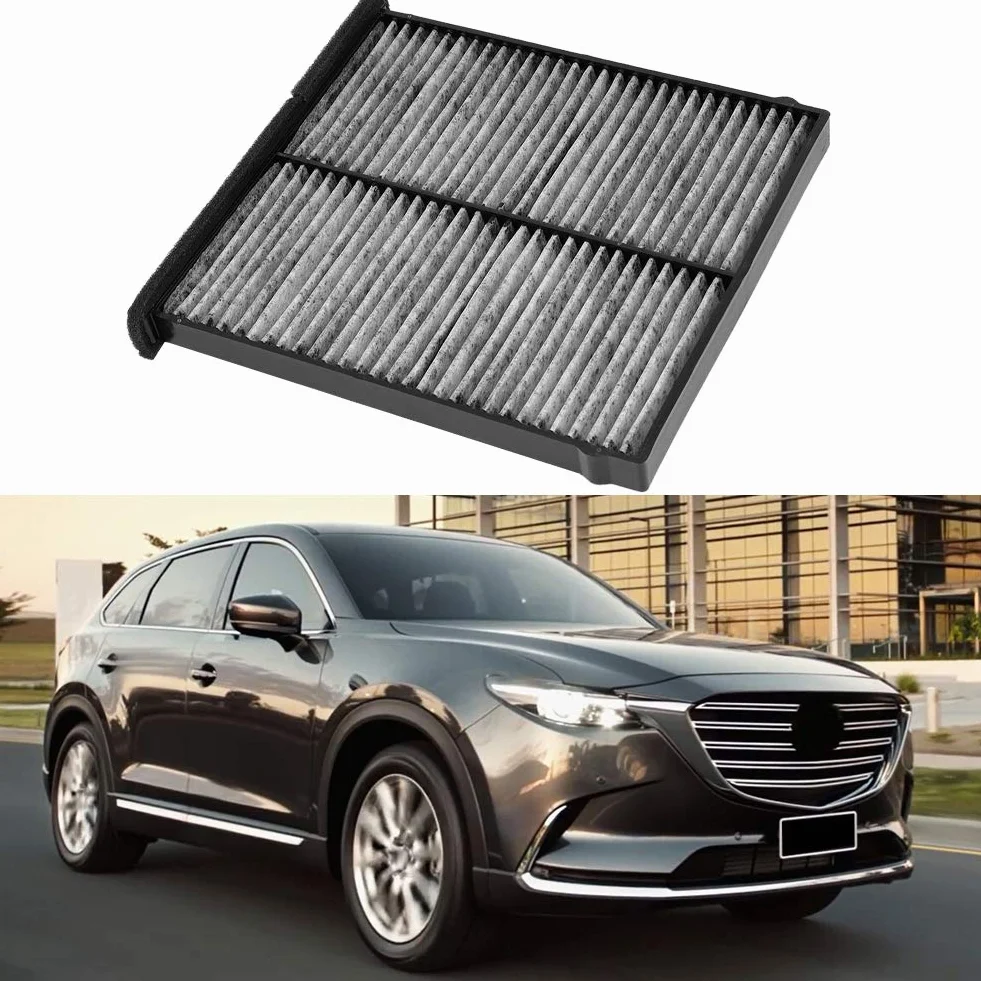 Filtr Powietrza Kabinowego, KD45-61-J6X Filtr Powietrza z Węglem Aktywnym, Filtr Powietrza z Włókna Węglowego, Zamiennik Pyłu Samochodowego dla 3 6 CX-5