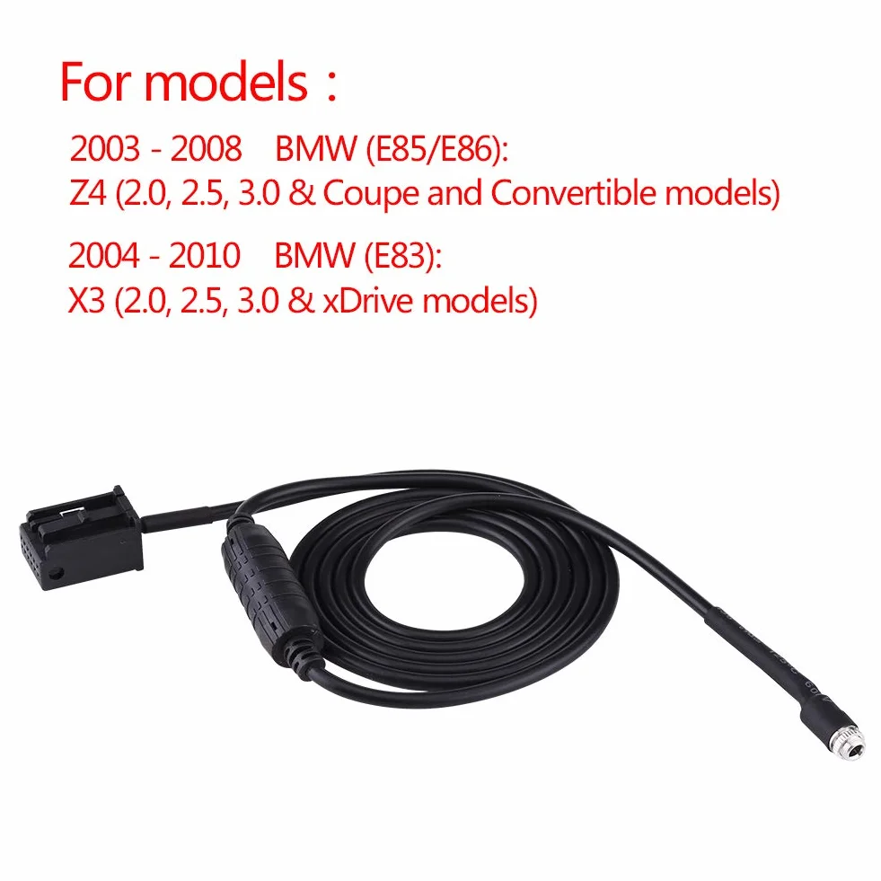 Kabel dodatkowy do samochodu, czarne gniazdo do dodatkowego adaptera, pasuje do E85 E86 Z4 CD X3 E83 12-biegunowego przewodu