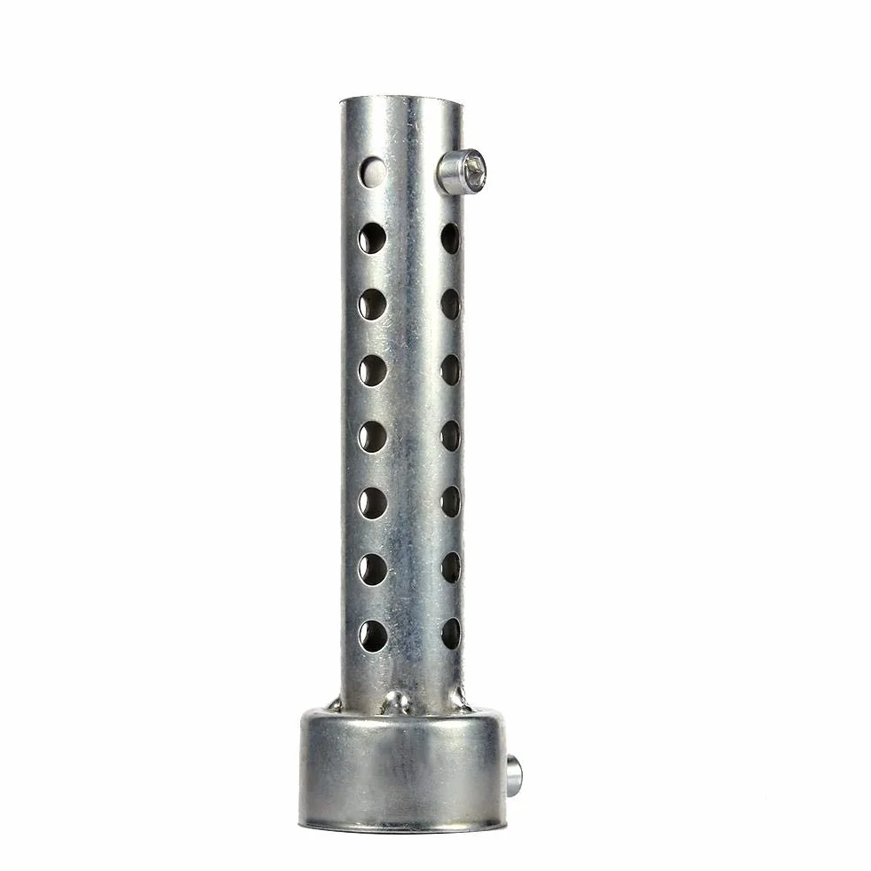 Qiilu Tłumik motocyklowy, uniwersalna rura wydechowa motocykla, wkładka tłumika deflektora DB Killer, pasuje do rury wydechowej 35 mm / 42 mm / 45 mm srebrny (42 mm)