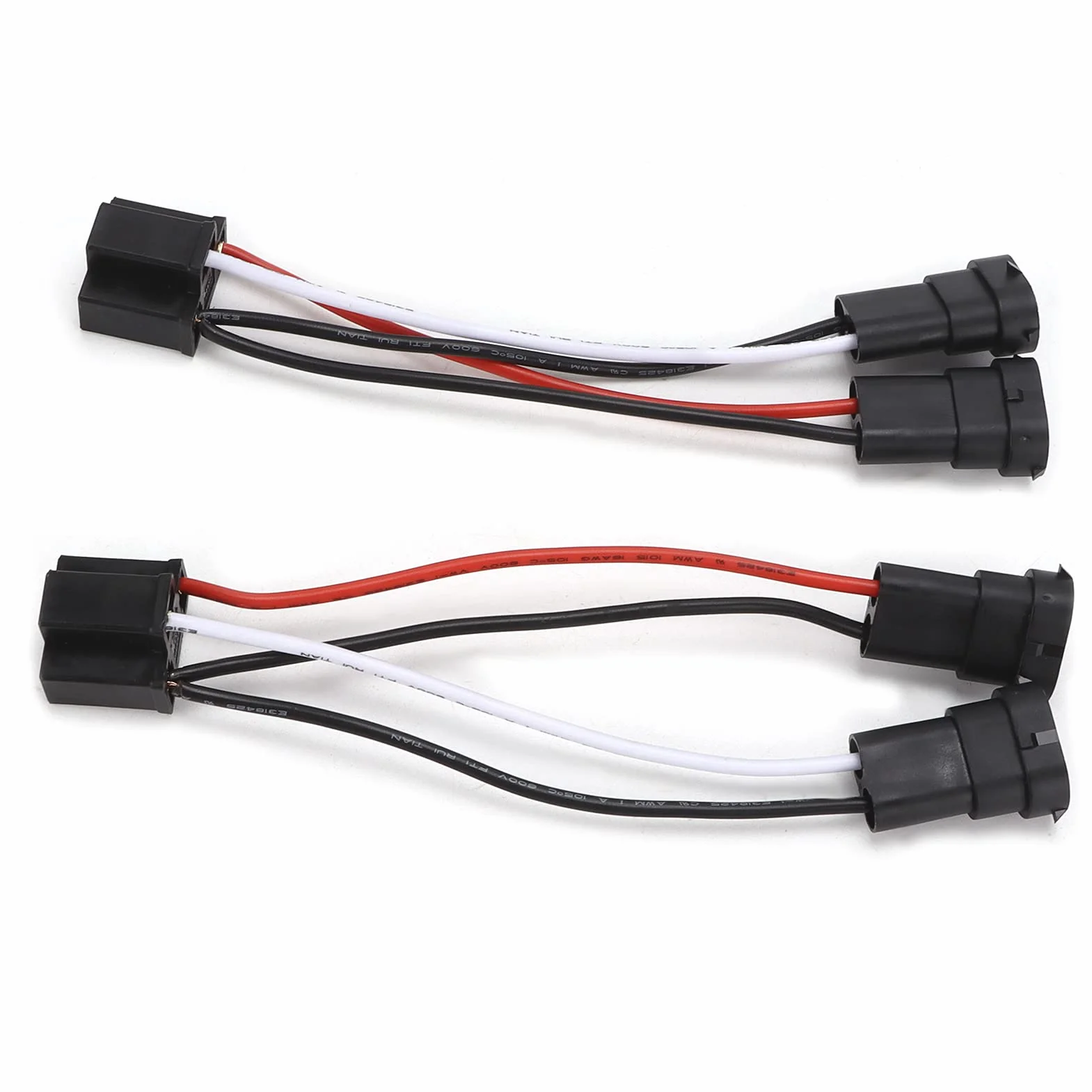 Adapter H4 9003 do H11, Fydun 2 Szt. 12V-24V H4 9003 Męski na H11 żeński Adapter do Wiązki Przewodów Wiązka Przewodów Reflektorów