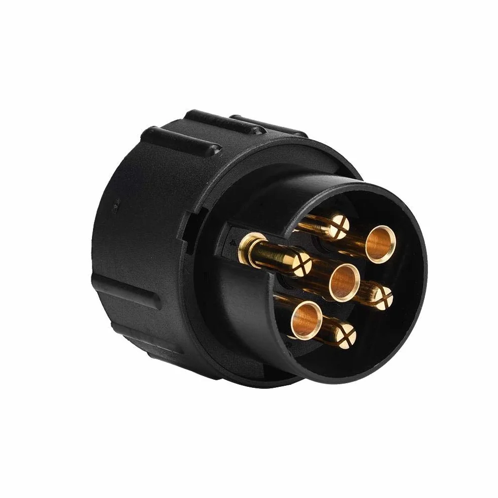 Trailer Plug adapter, 12 V 7 pinów do 13 pinów N & S Trailer Socket Adapter wtyczka konwerter przyłącze do przyczepy kempingowej