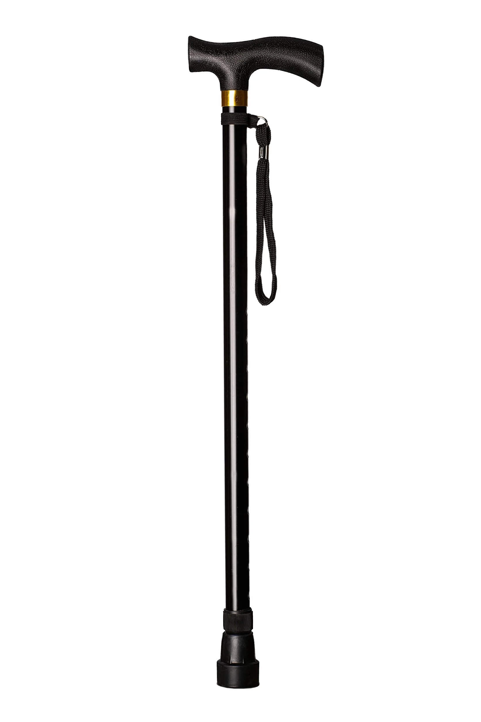 Aluminiowa laska dla seniorów regulowana wysokość 74-95cm czarna