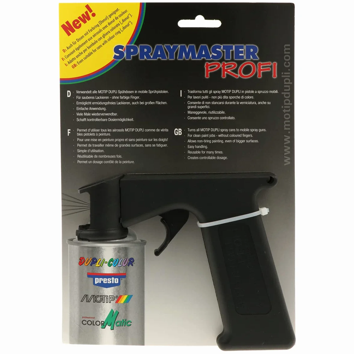 DUPLI-COLOR 703072 Spraymaster czarny
