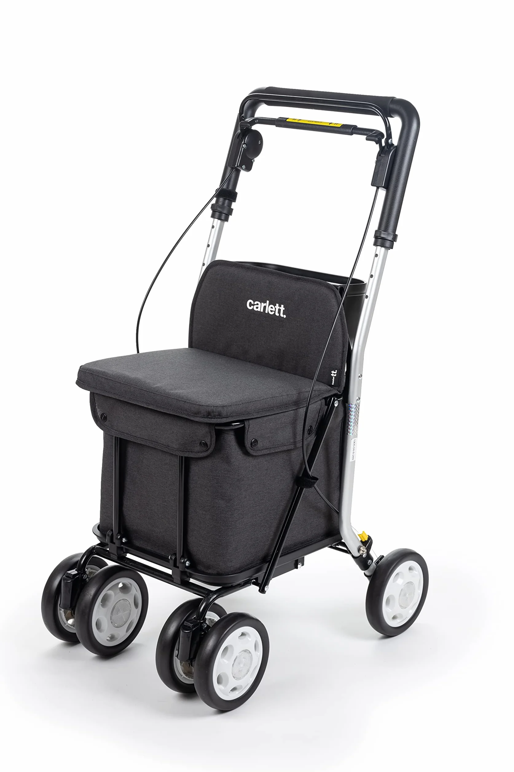 Carlett Lett800 Senior Comfort Wózek na zakupy składany 4-kołowy 29 l 15 kg czerwony