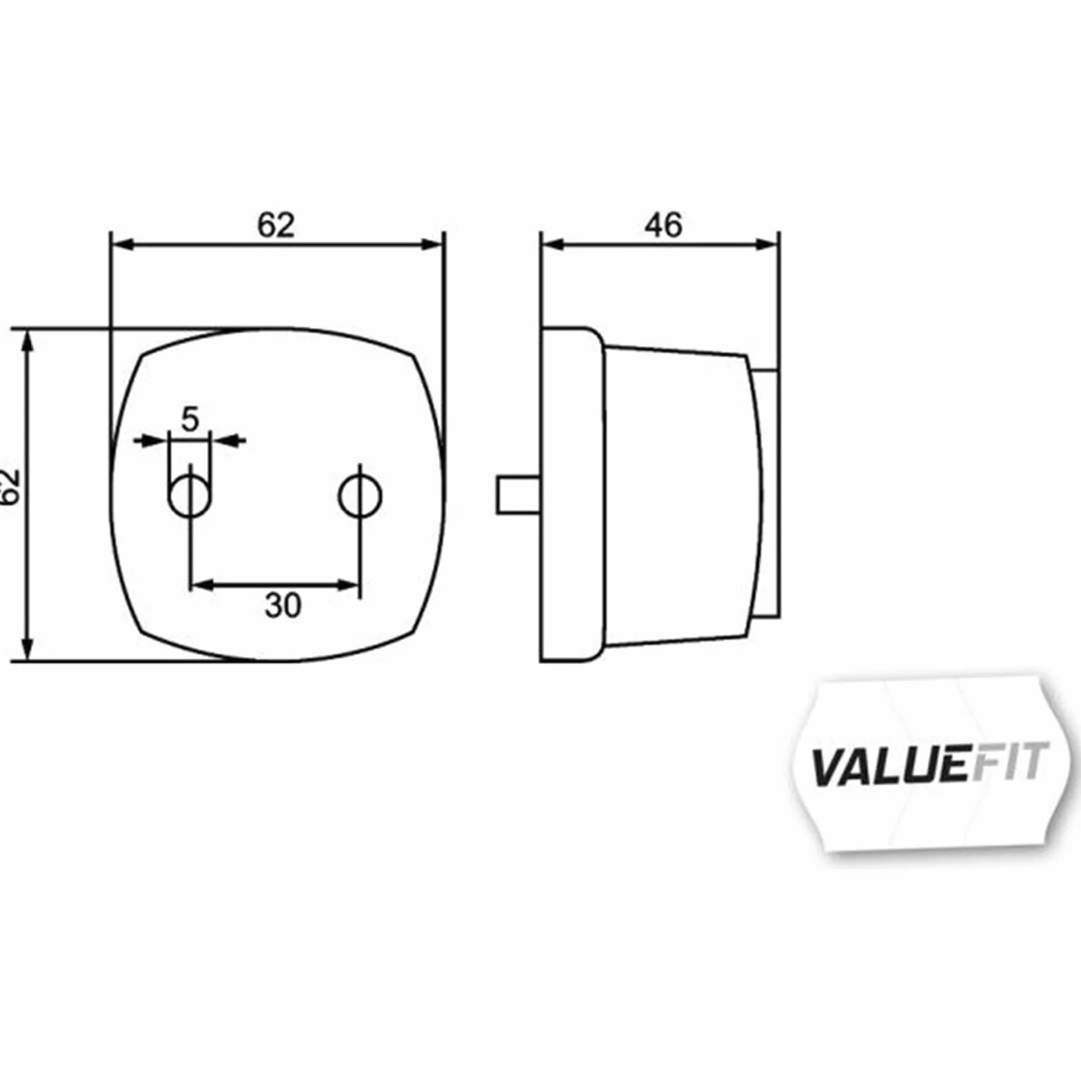 HELLA VALUEFIT Światła pozycyjne - Halogen - 12V - Oprawa/Połączenie śrubowe - Kolor szkła reflektora: przezroczysty - z przodu - Ilość: 1 - 2PG 357 012-021