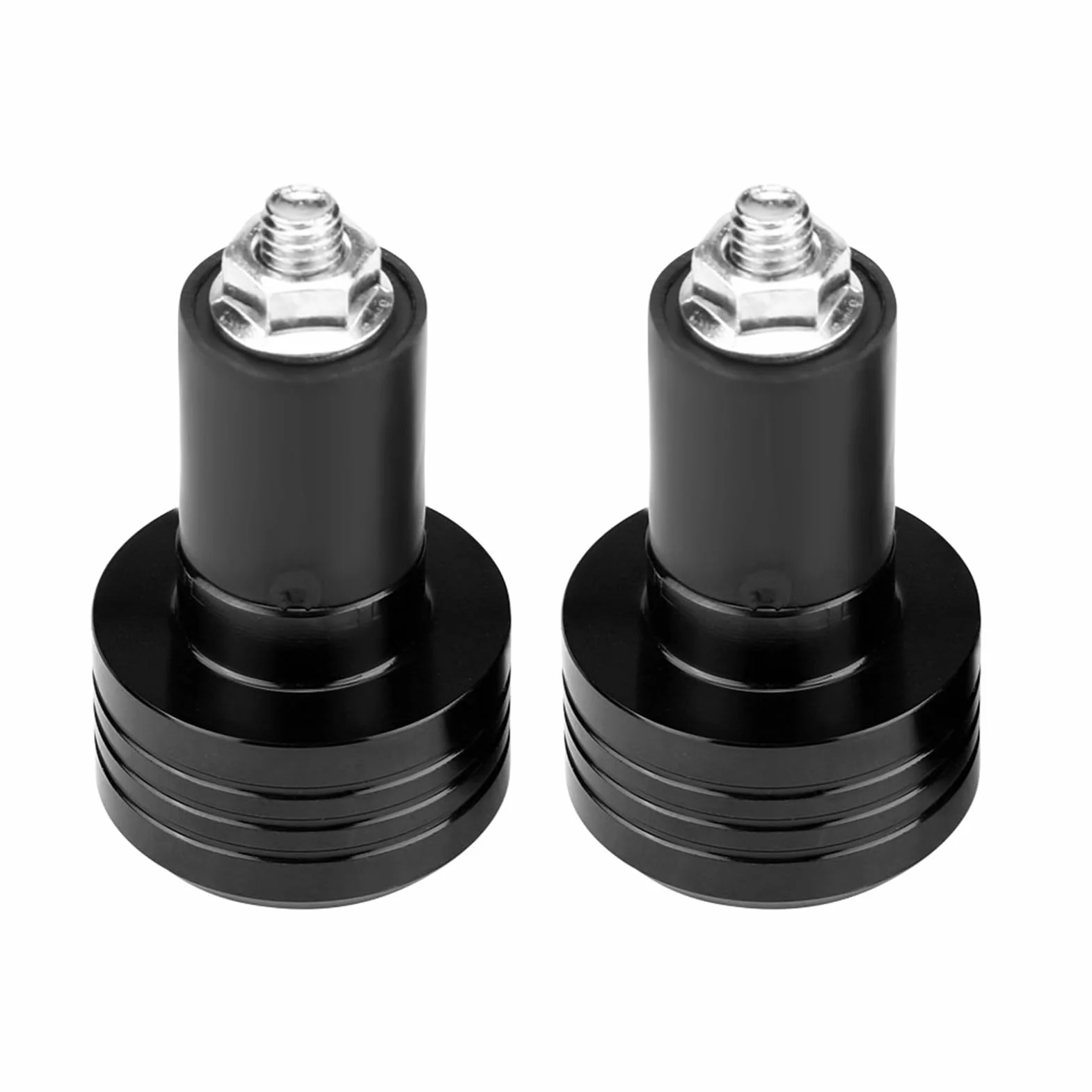 Akozon Stylowe, Uniwersalne Aluminiowe Obciążniki na kierownicę Motocykla o średnicy 22 Mm — poprawiają kontrolę Wibracji i estetykę w Kolorze Czerwonym (BLACK)
