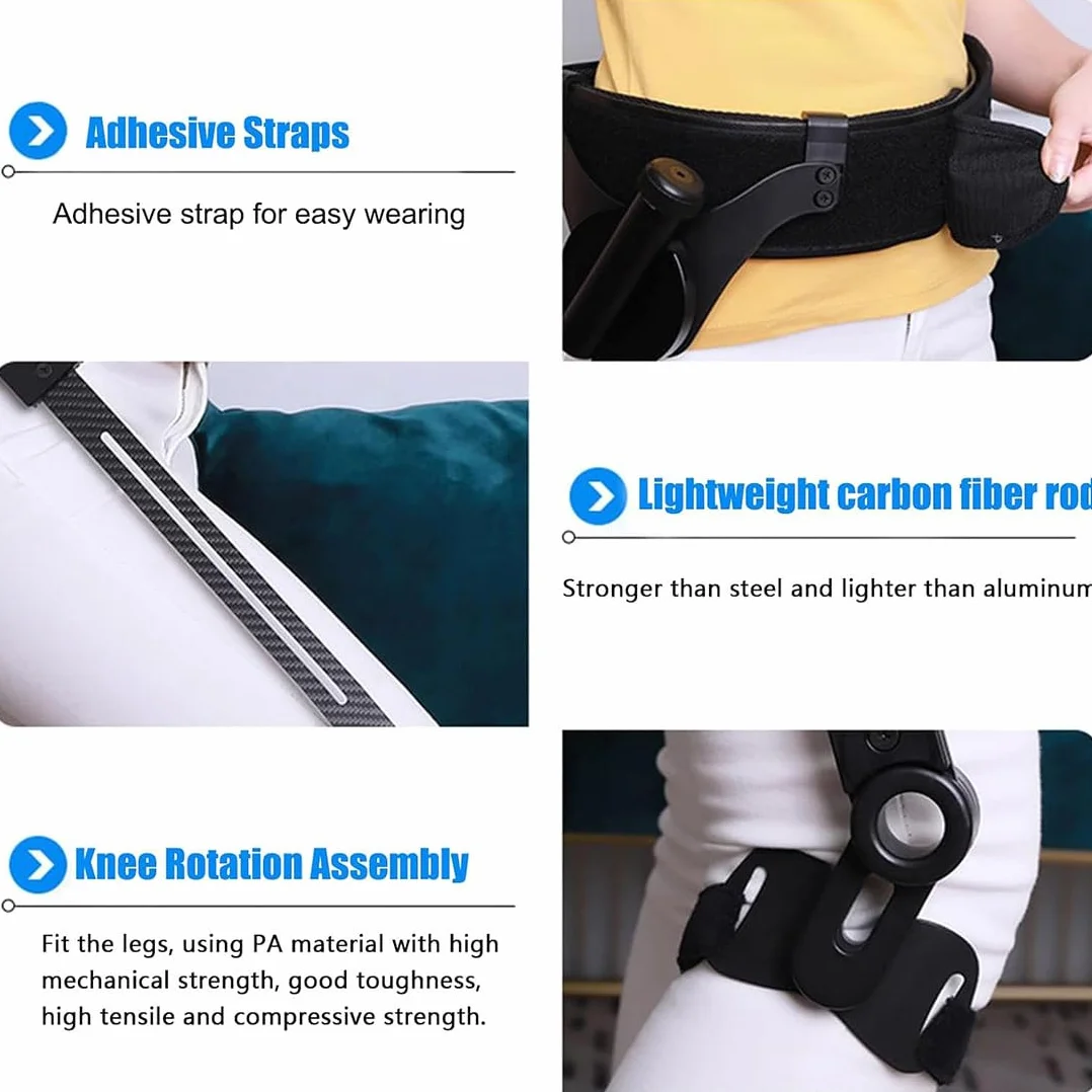 Exoskeleton Legs Walking Aid Bionic Power Walking Training Device 3 regulowane poziomy siły