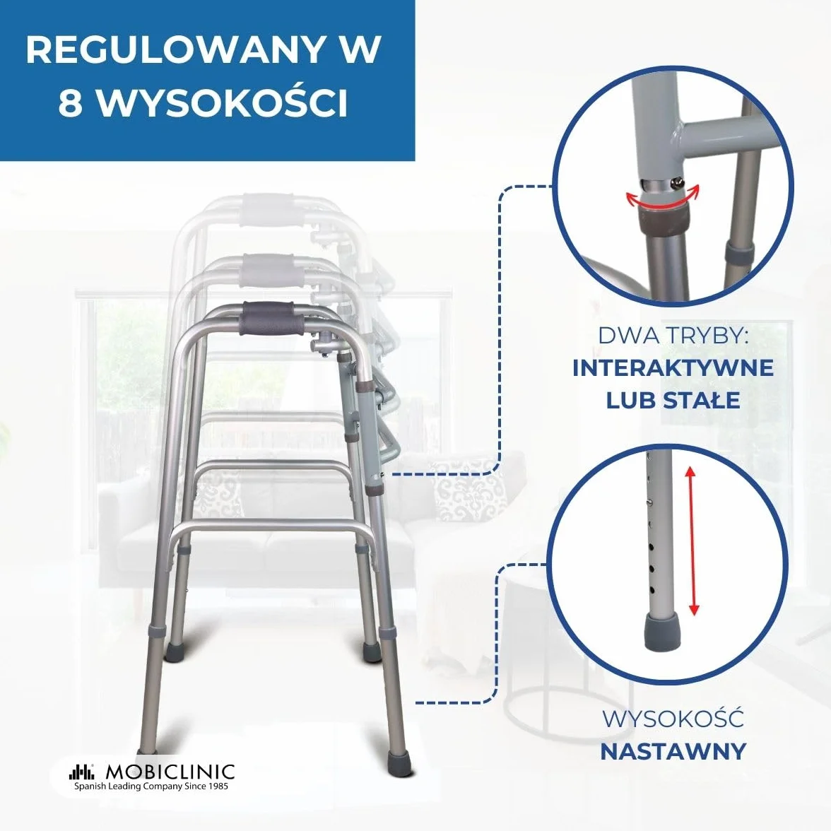 Mobiclinic Mezquita Chodzik Składany Aluminium