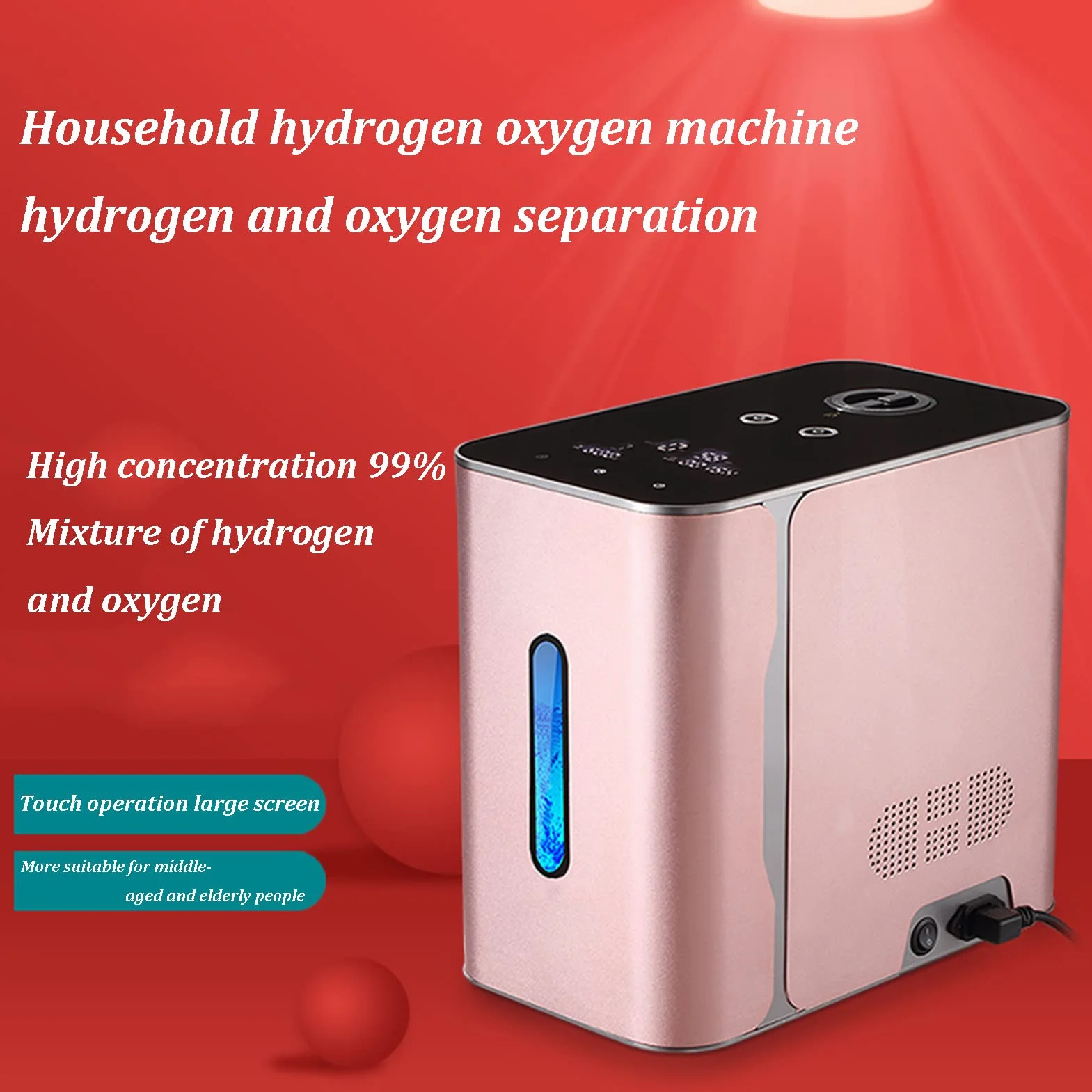 Inhalator wodorowy 2 w 1 99,9% czystości H2 generator wody