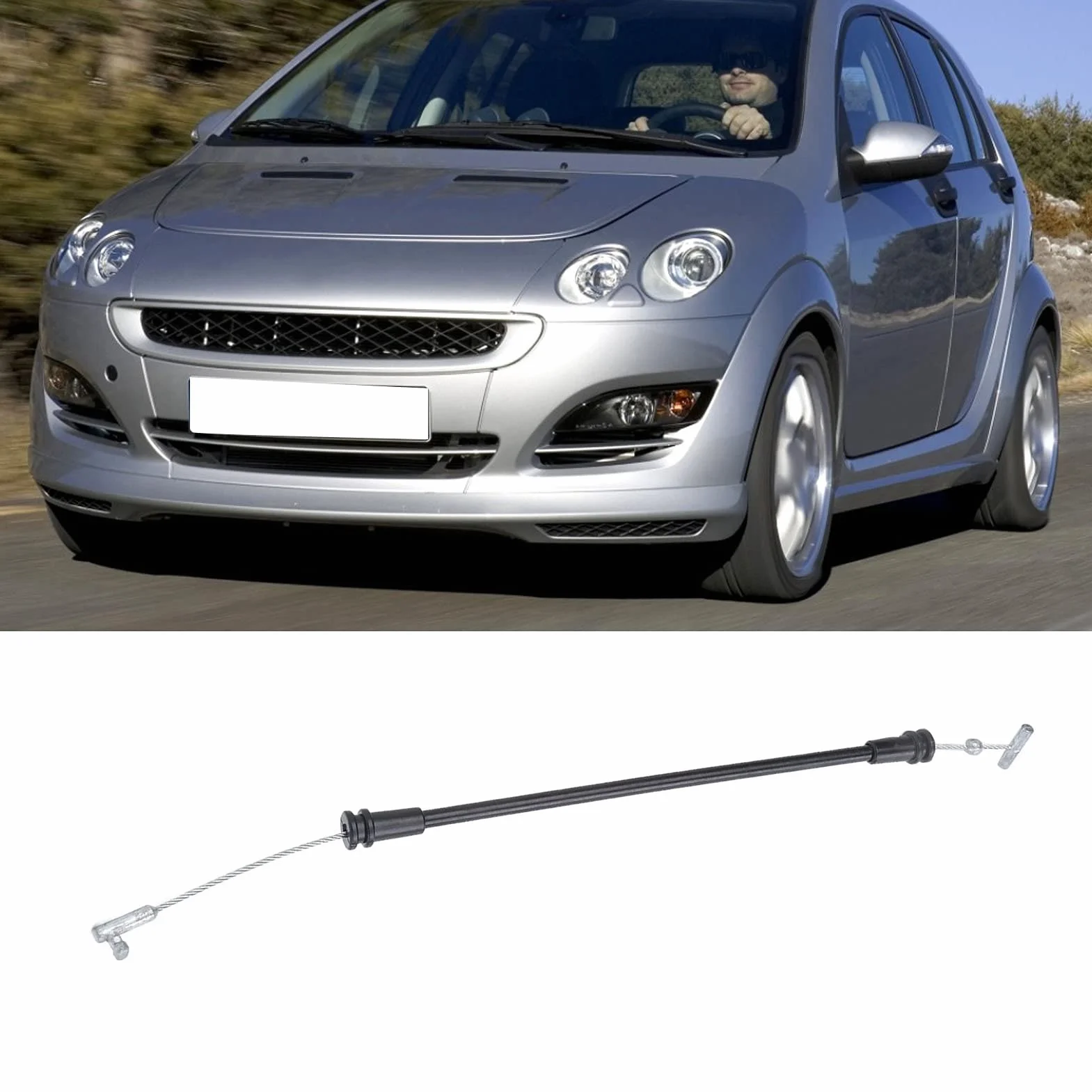 Klamka do Drzwi Samochodowych Kabel Zatrzask Stalowy Drut Zamiennik Smart Forfour 1. Generacji 2004-2006