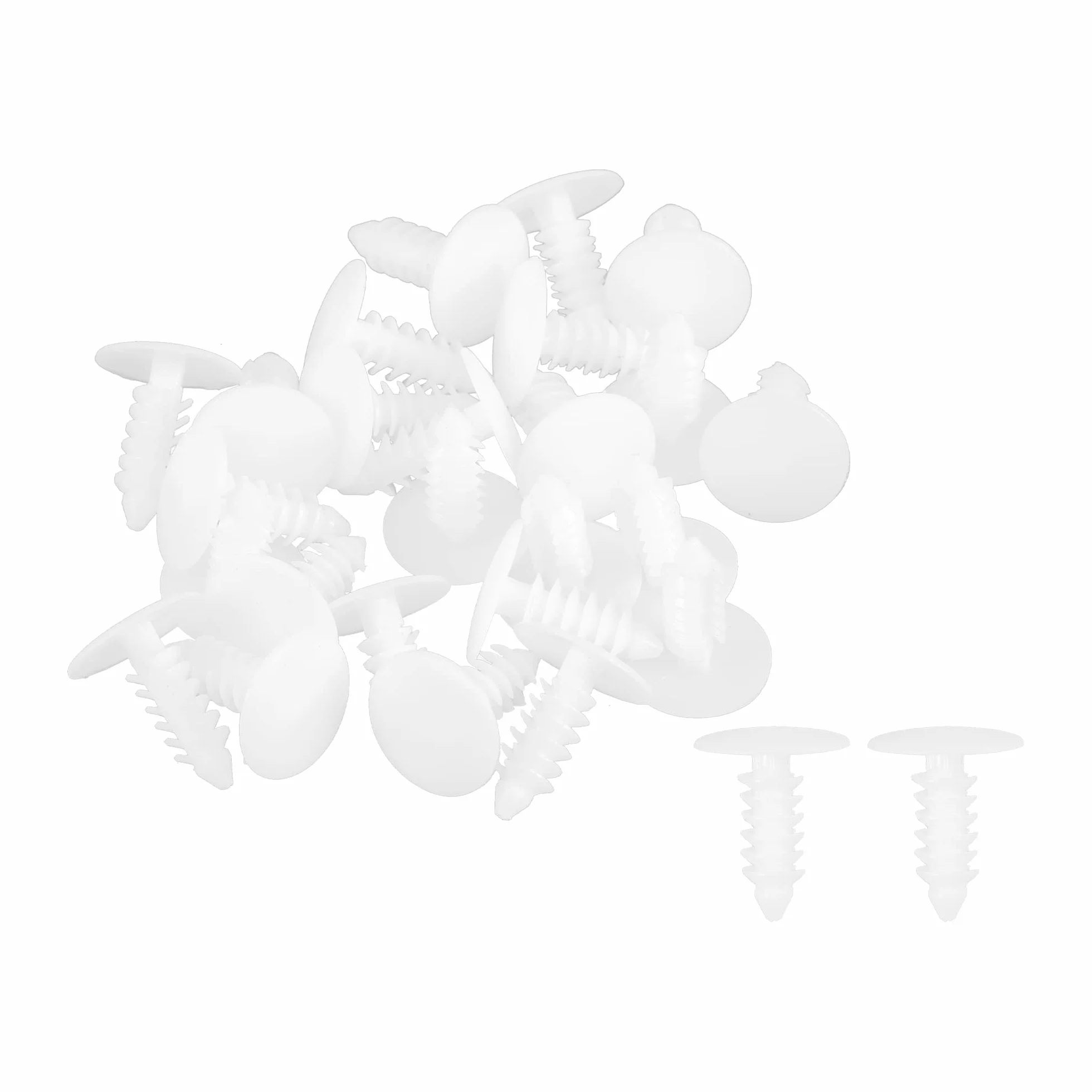 A ABSOPRO Uniwersalny 5mm Push Zderzak Biustonosz Nit Klipy Biały - 25szt