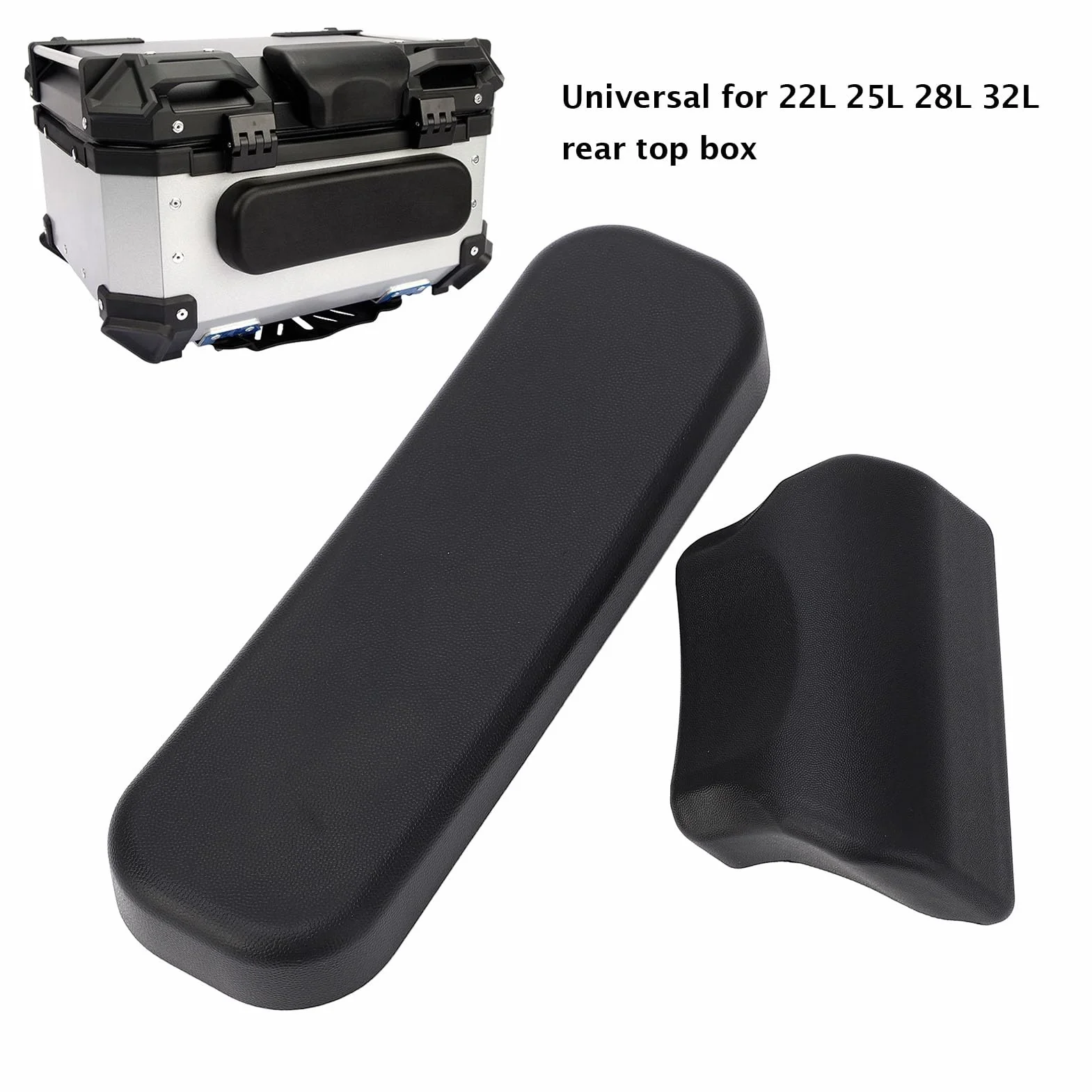 Oparcie Kufra Motocyklowego Samoprzylepna Górna Obudowa Oparcie Pasażera Naklejka z podkładką dla 22L 25L 28L 32L Top Box Sissy Bars Skrzynia Ogonowa Poduszka Oparcia Motocykla