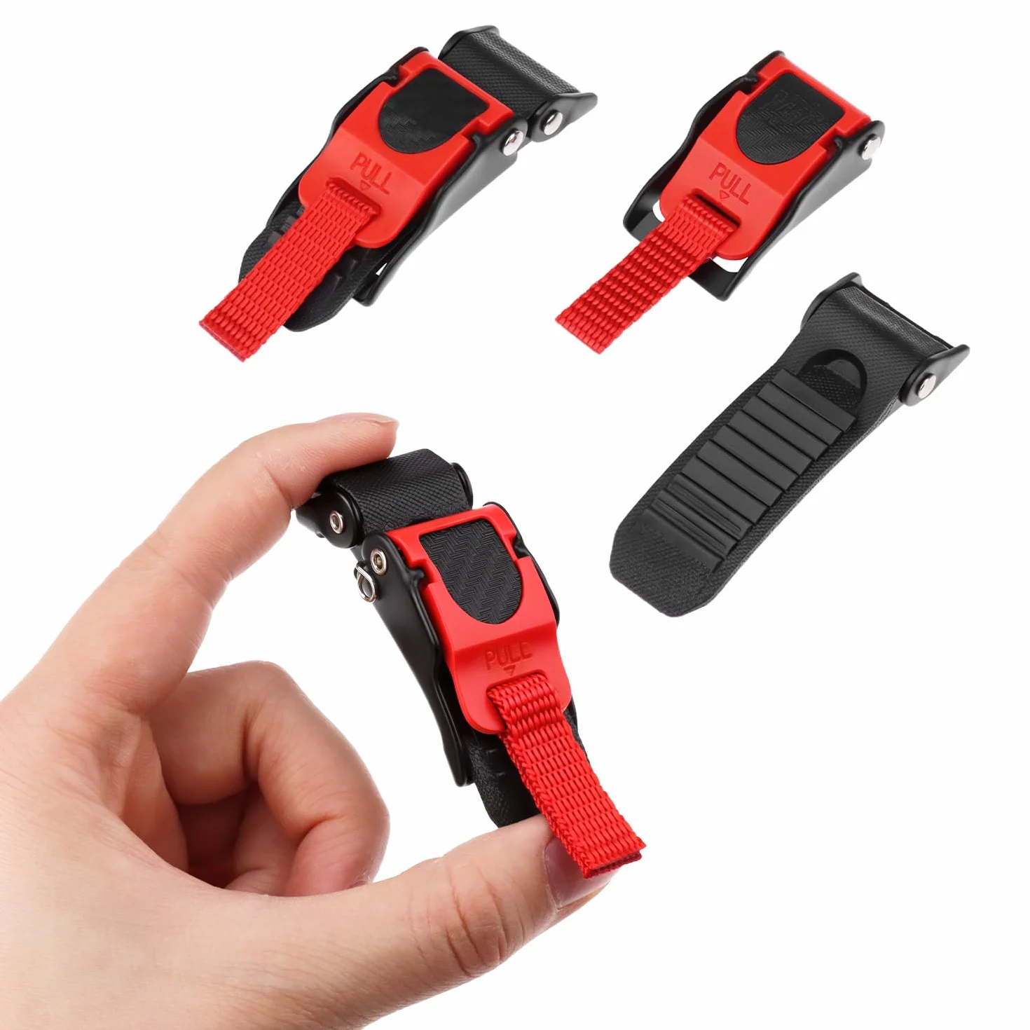 QWORK® 3 sztuki uniwersalne zapięcia do kasku rowerowego z szybkim uwalnianiem